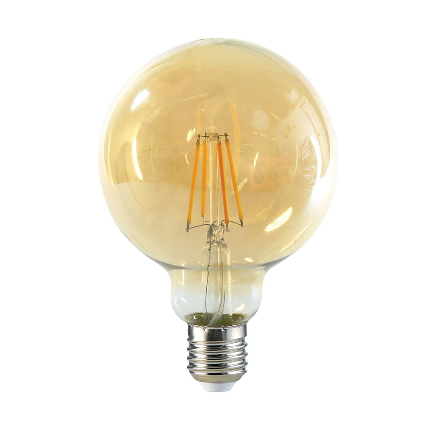 Pack 3 Ampolleta 8W E-27 G125 Filamento Cálido-0