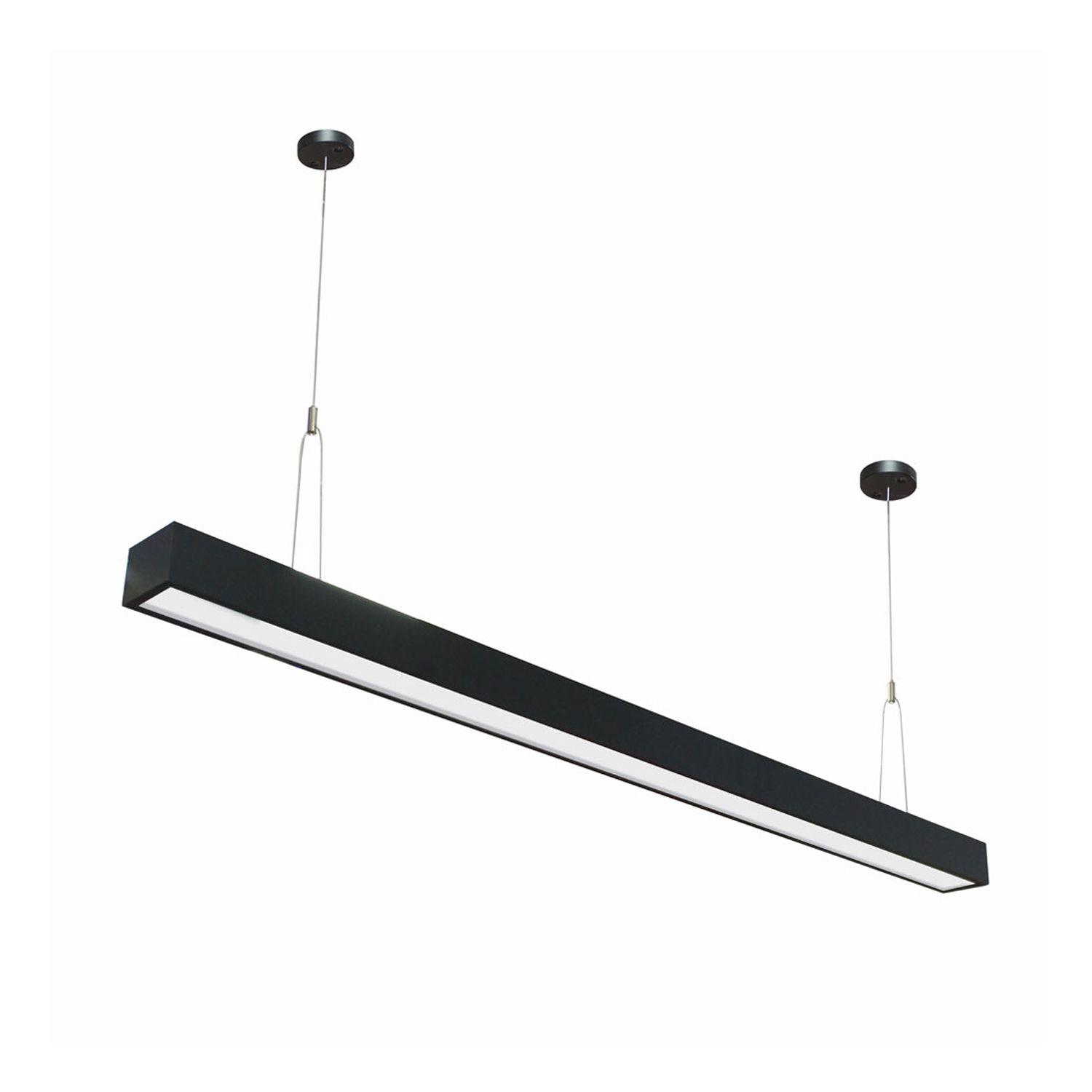 Luminaria Lineal ECO 24W Colgante Negro 120 cm - Frío-0