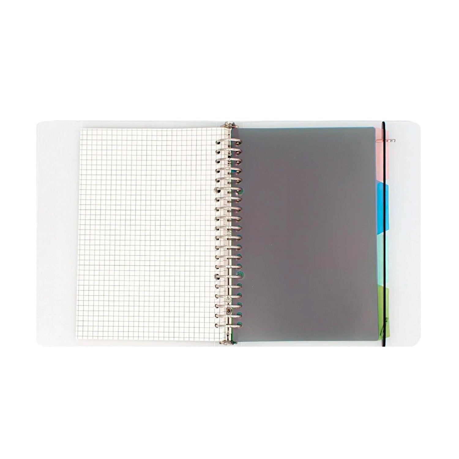 Libreta Anillada Tipo Binder A5 Diseño Cuadros-1