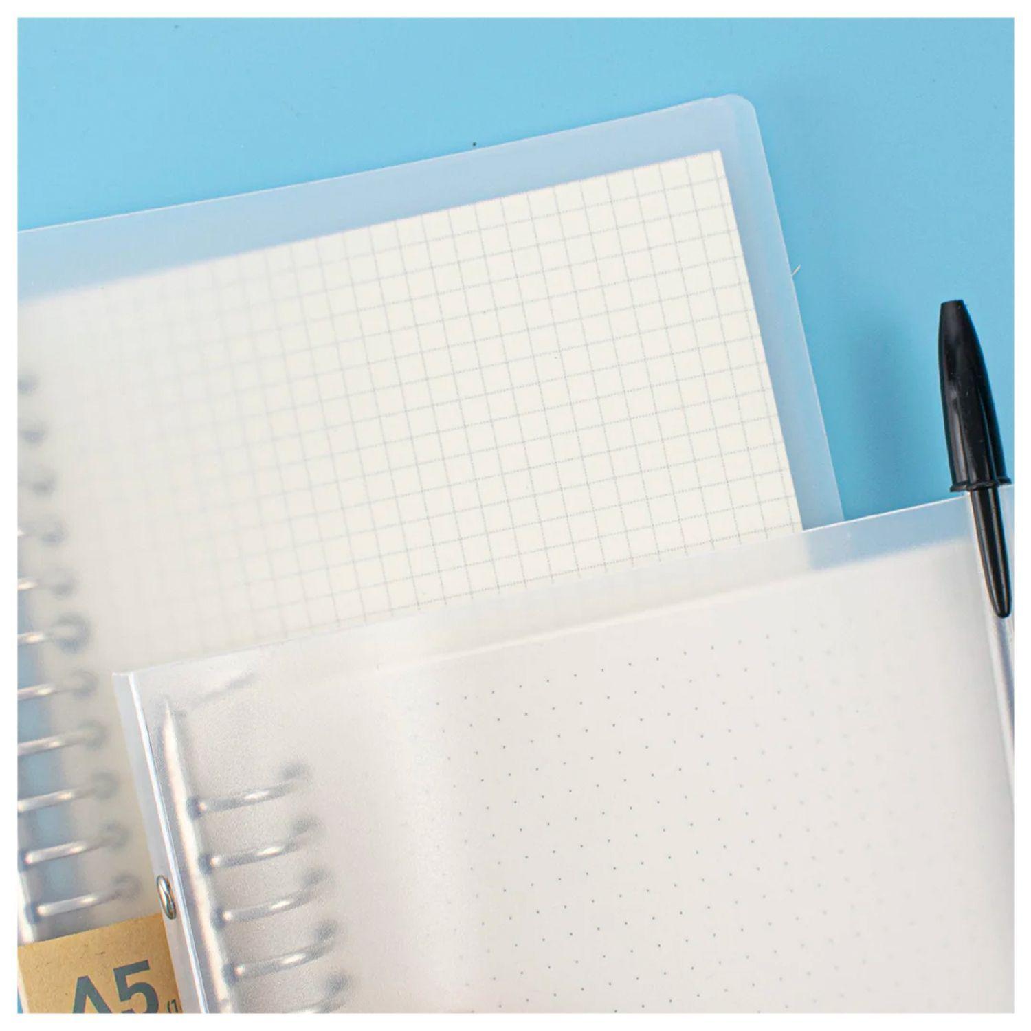 Libreta Anillada Tipo Binder A5 Diseño Cuadros-5