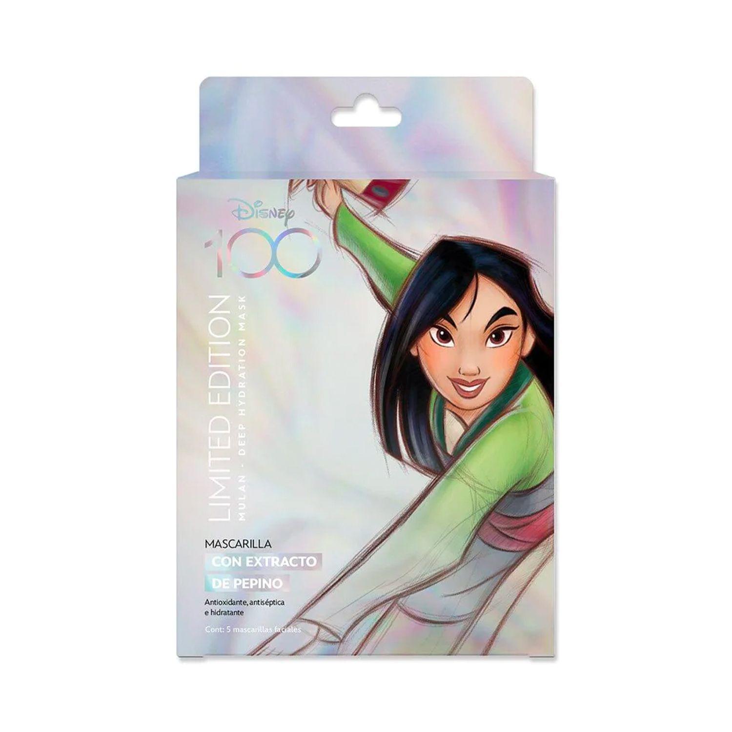 Set de 5 Mascarillas Faciales "Mulán" -  Edición 100 años Disney-1