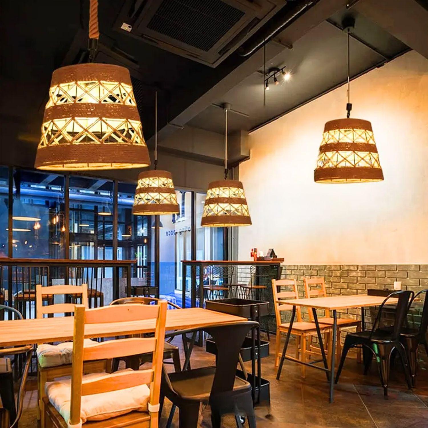 Lámpara Colgante E-27 Estilo Boho Incluye Ampolleta Fría-3