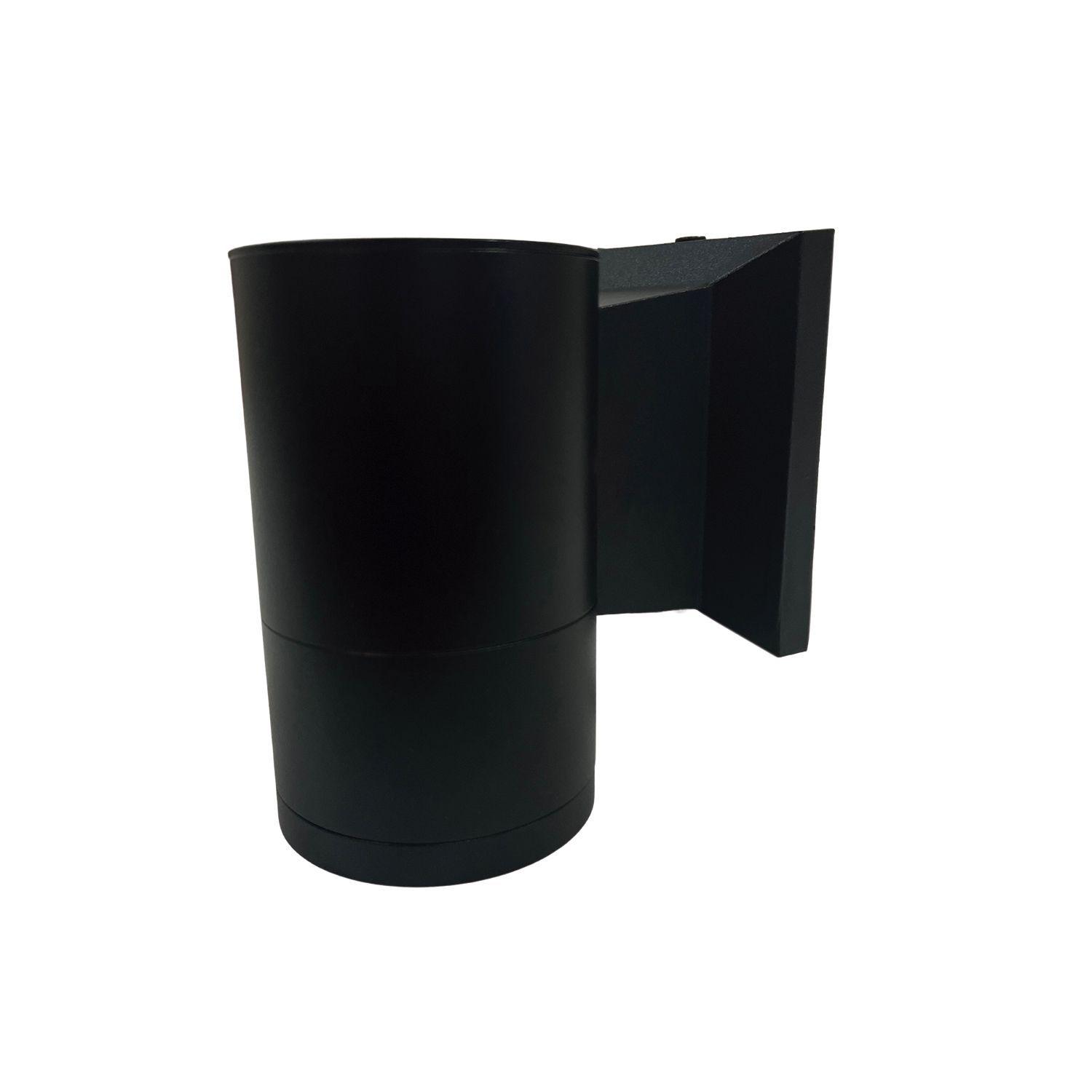 Apliqué Simple Porta GU-10 Cilindro Kapelle Negro-2
