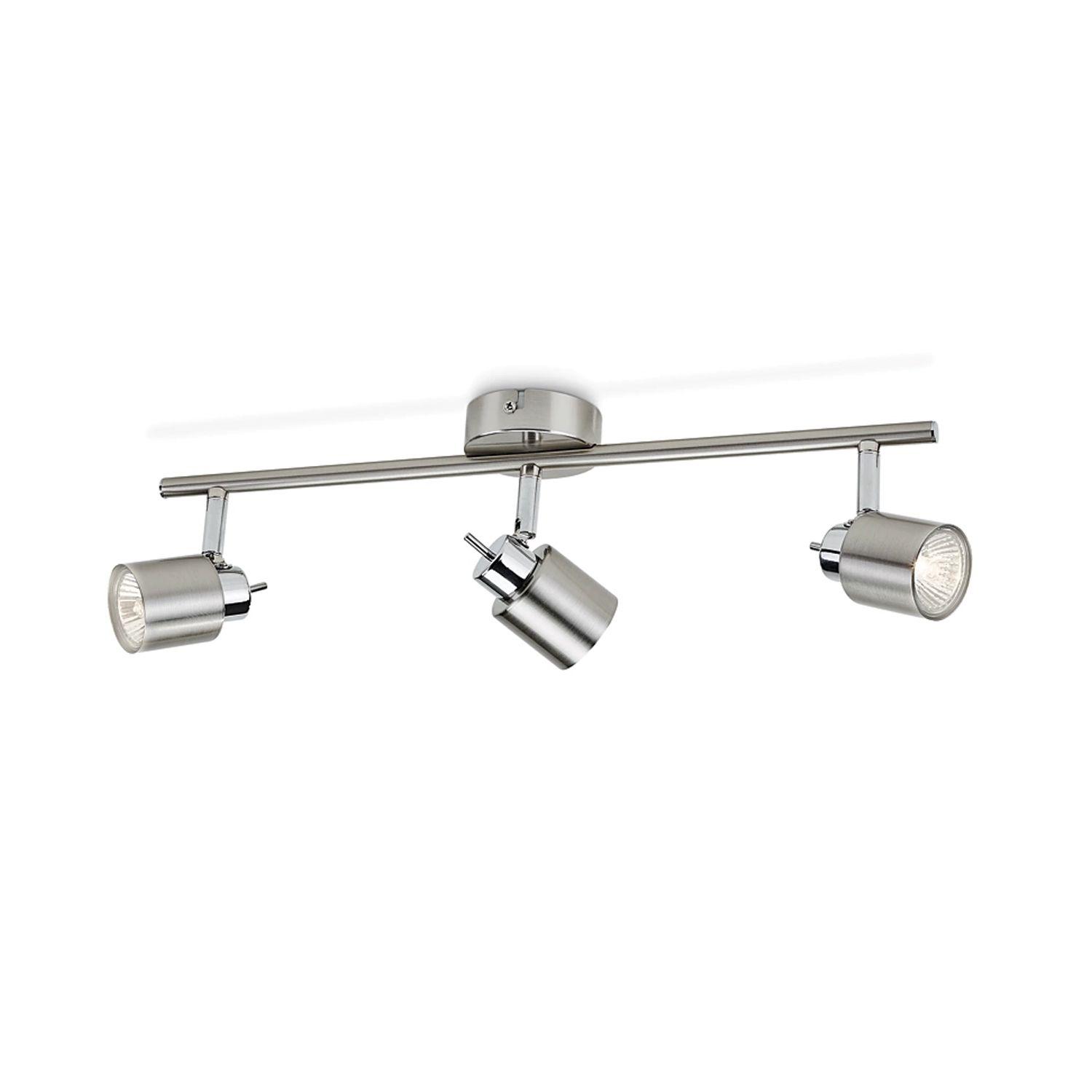 Foco Philips Meranti Spotlight Gris x3 GU10 Incluye Ampolletas Fría -0