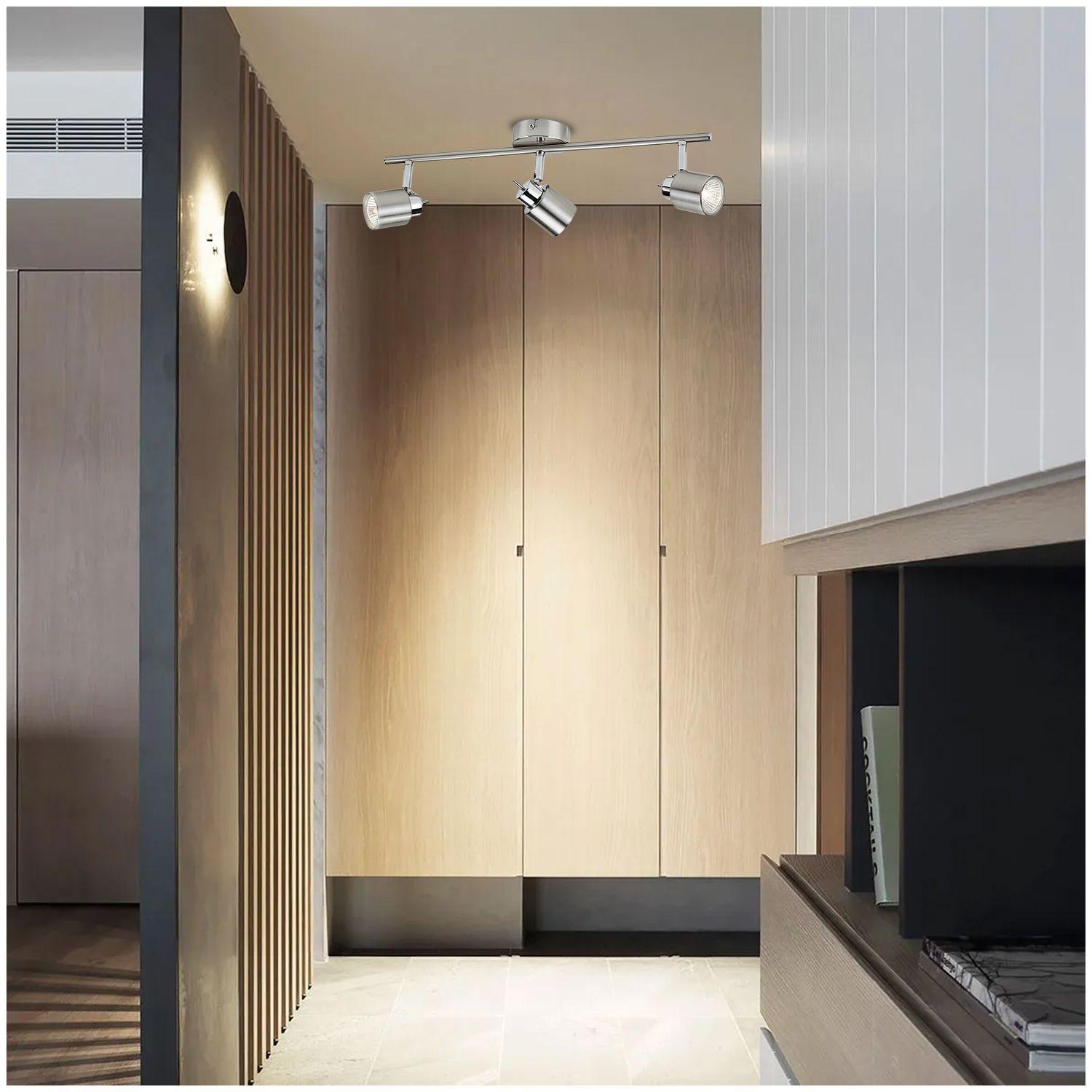 Foco Philips Meranti Spotlight Gris x3 GU10 Incluye Ampolletas Fría -2