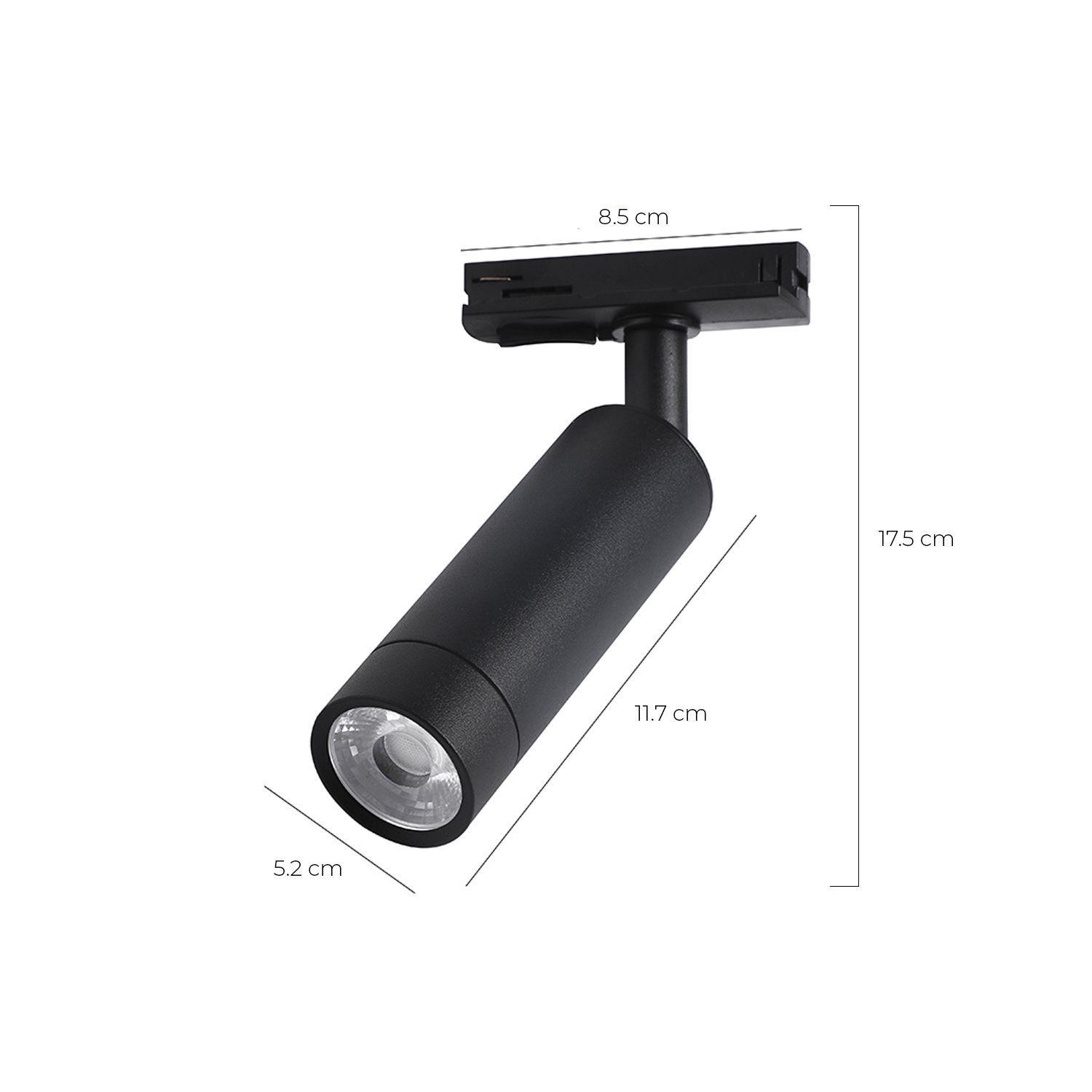 Foco Decorativo Riel Monofásico LED incorporado "Slim" - Cálido-2