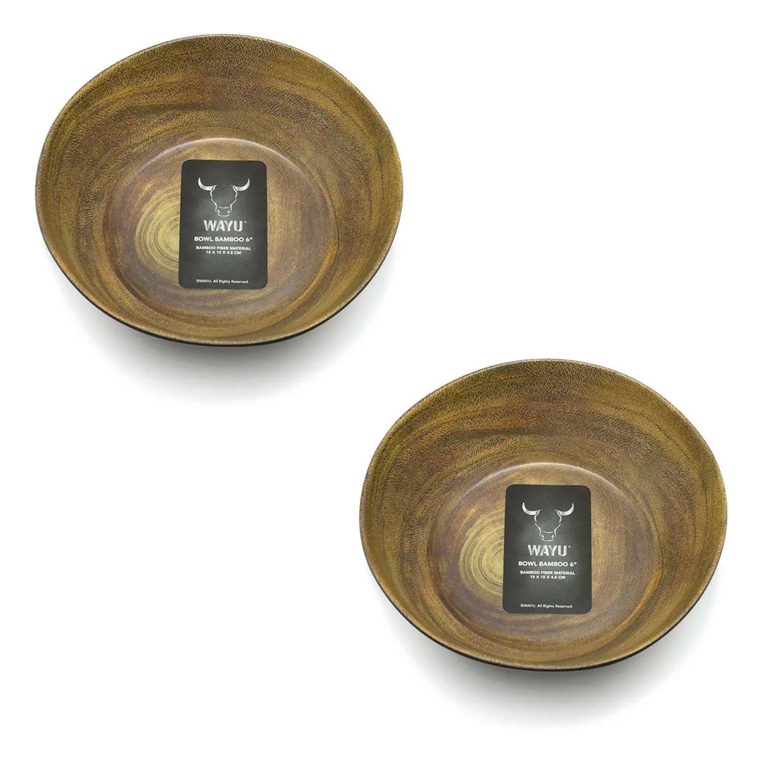 Set 2 Bowls de Bambú Pequeño 15cm - Wayu-0