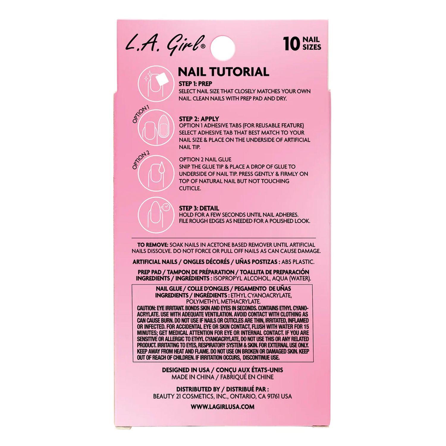 Set de uñas press on “Luxe Shine Nail Fave”Total Vibe - L.A Girl-1