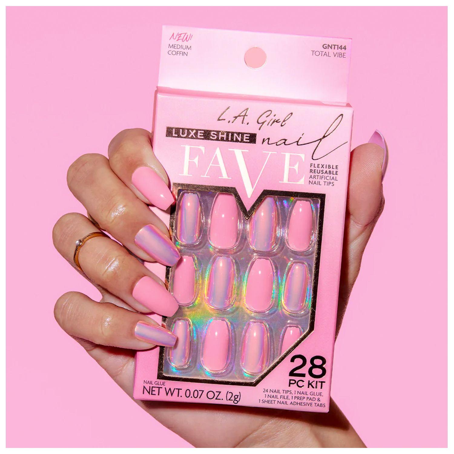 Set de uñas press on “Luxe Shine Nail Fave”Total Vibe - L.A Girl-5