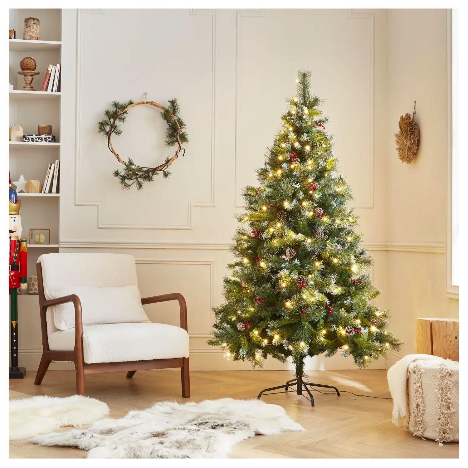 Árbol de Navidad 180 cms semi nevado-4