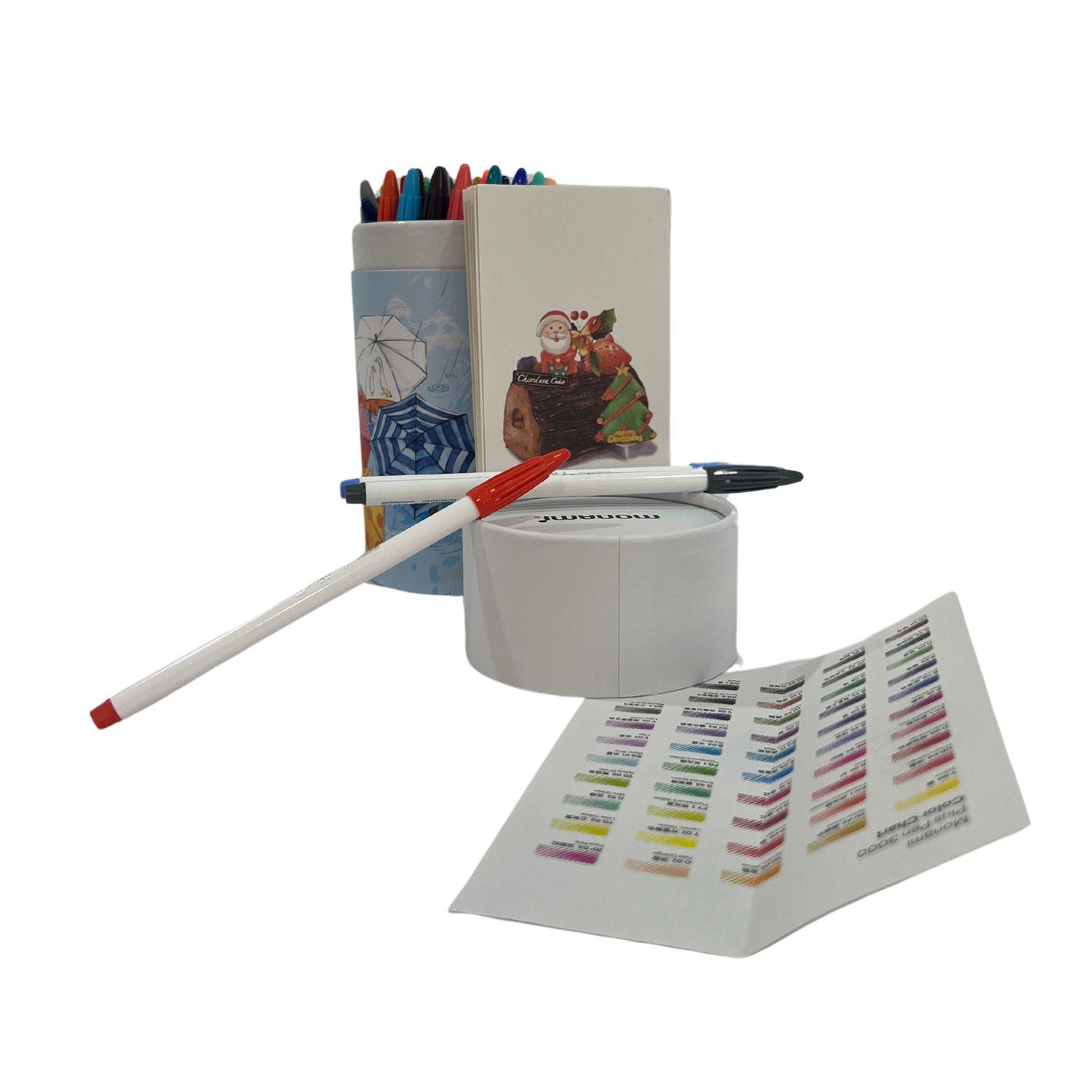 Set 48 piezas Lápices Acuarelables Punta Fina Plus Pen 3000-4