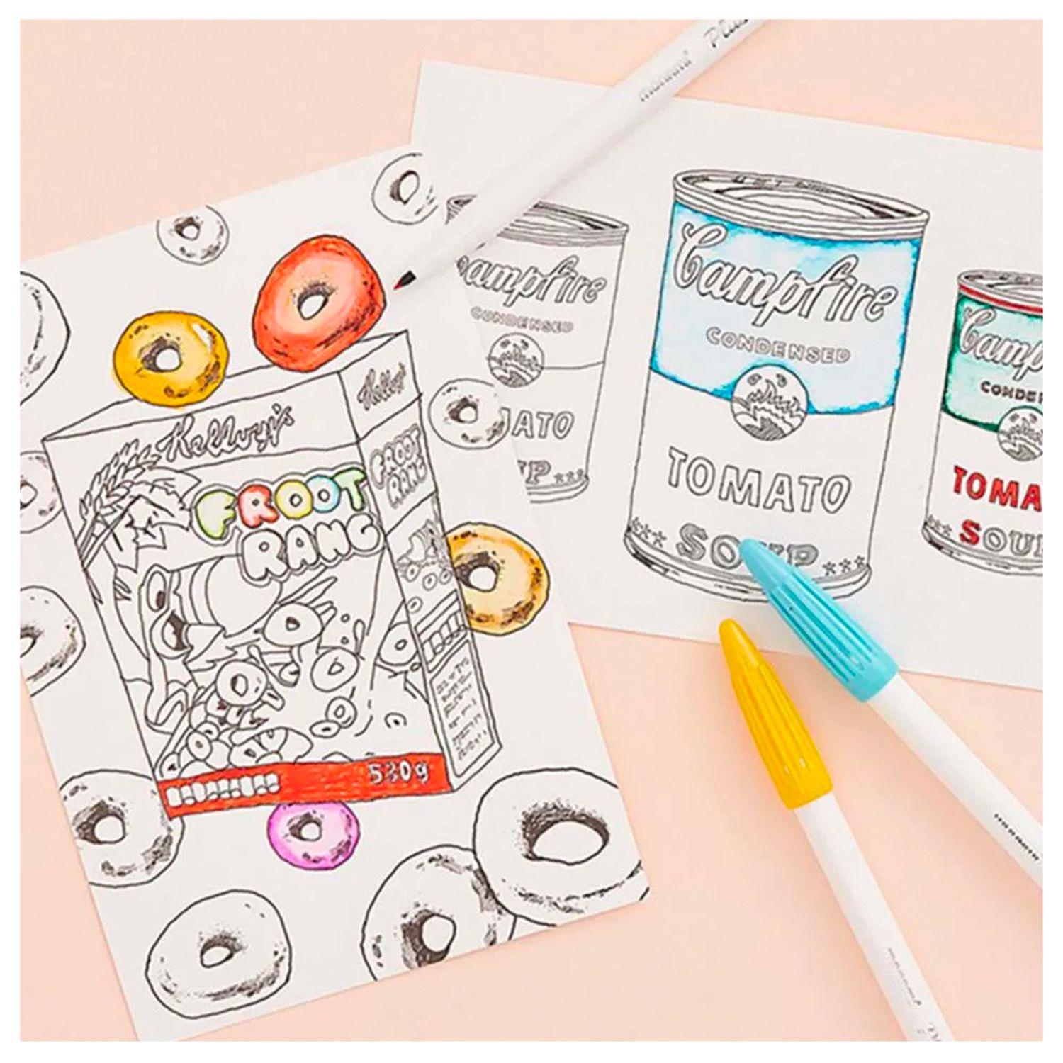 Set 48 piezas Lápices Acuarelables Punta Fina Plus Pen 3000-5