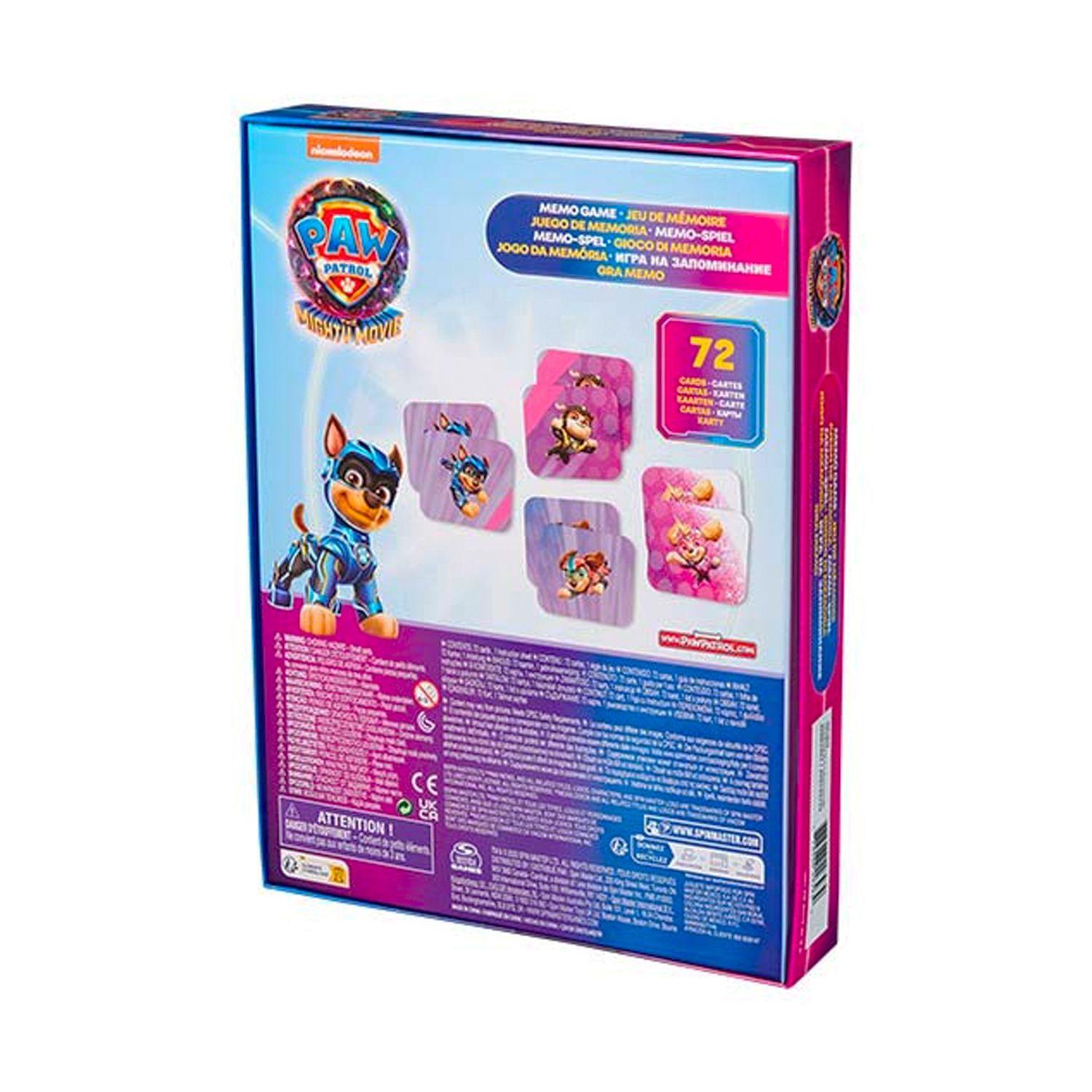 Juego de memoria 72 cartas-Paw Patrol The Movie-2