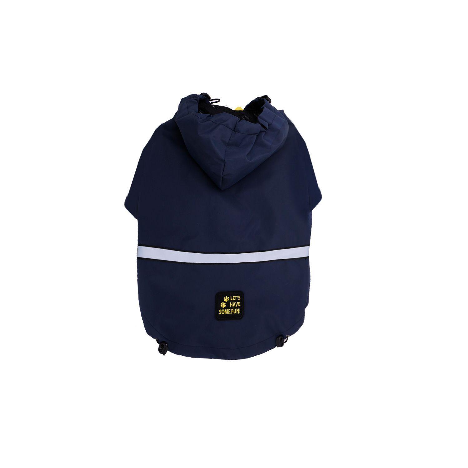 Chaqueta Impermeable Con Capucha Para Perros Talla S Rojo-3
