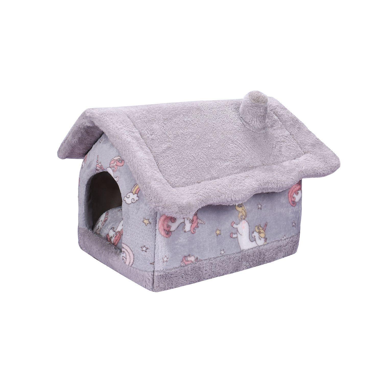Casa de Felpa Para Mascotas Tamaño Mediano-0