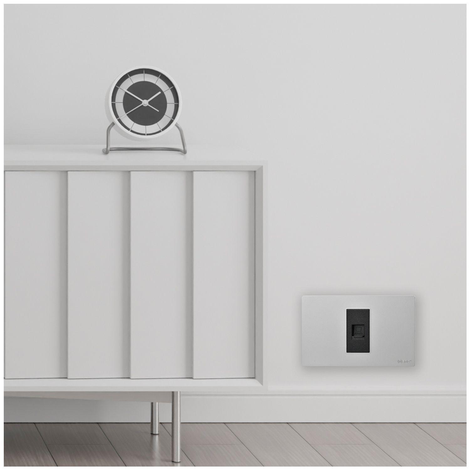 Pack 10 Toma Internet Metálico RJ65 - Gris - Negro-5