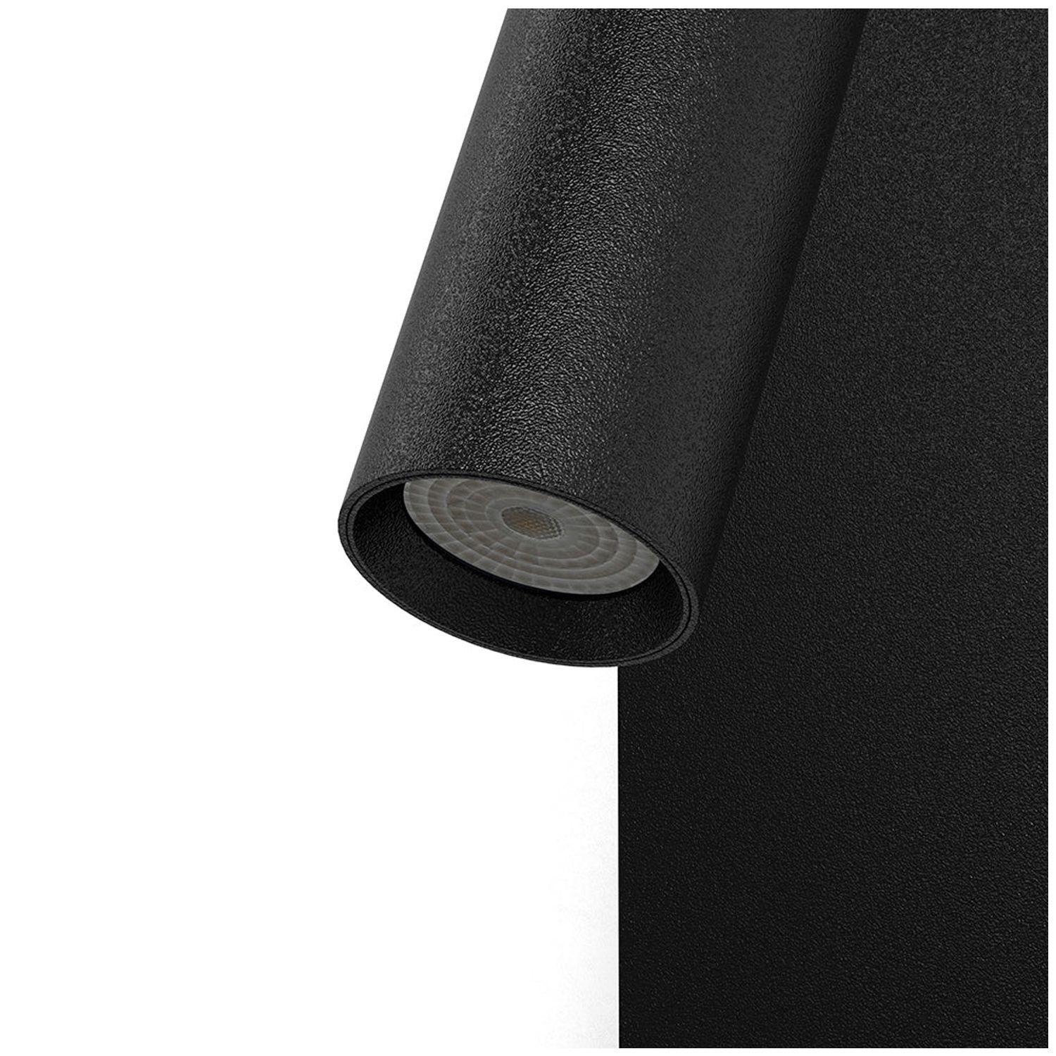 Apliqué LED Lector Line 3W+10W Negro - Luz Cálida-3