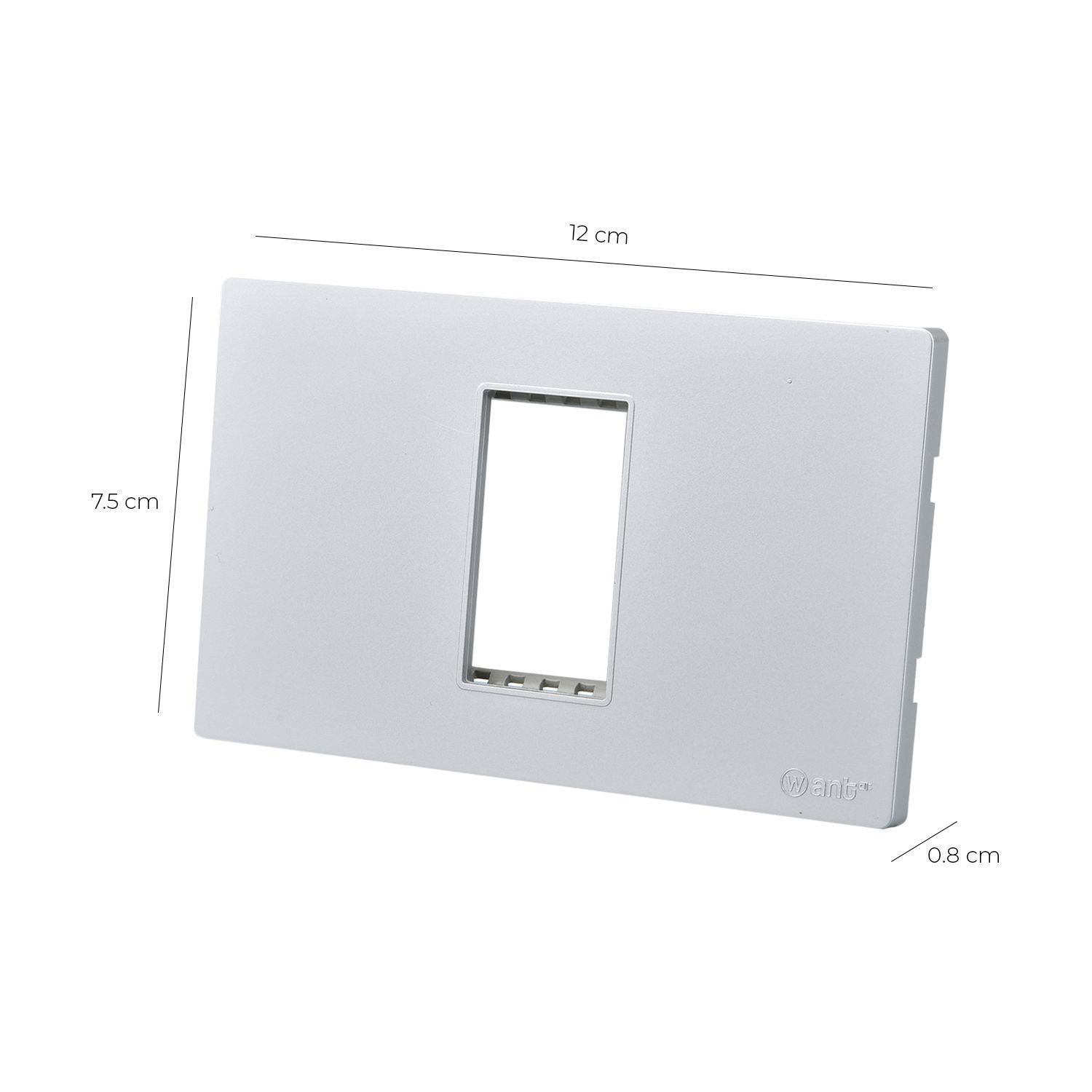 Pack 20 Placas Simple con Soporte Metálico - Plata-2
