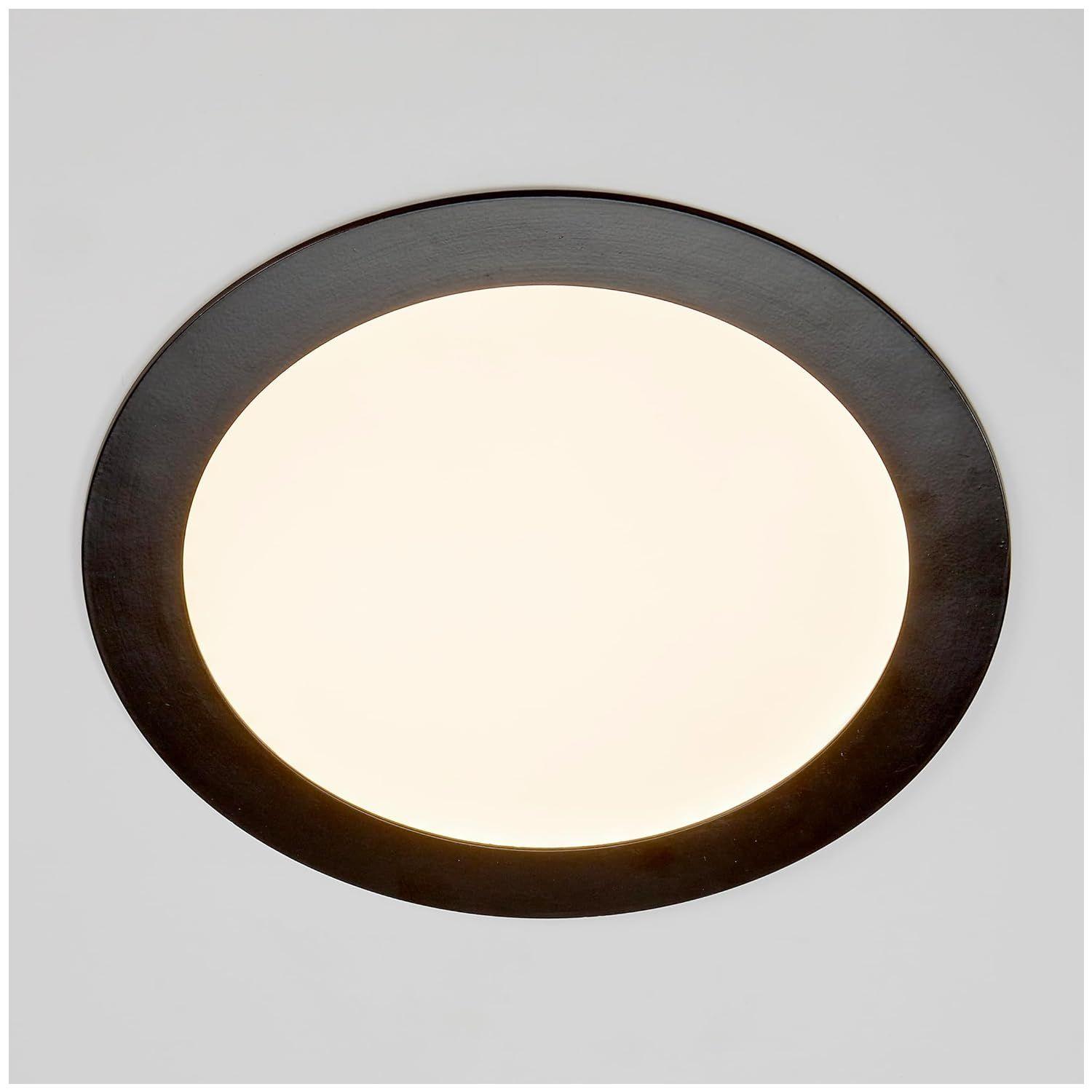 Panel Redondo LED Embutido Negro 12W - Neutro-6