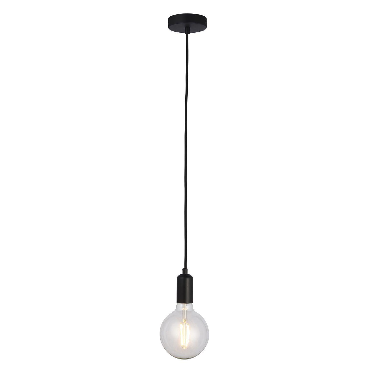 Soquete Colgante Decorativo Negro E-27-2