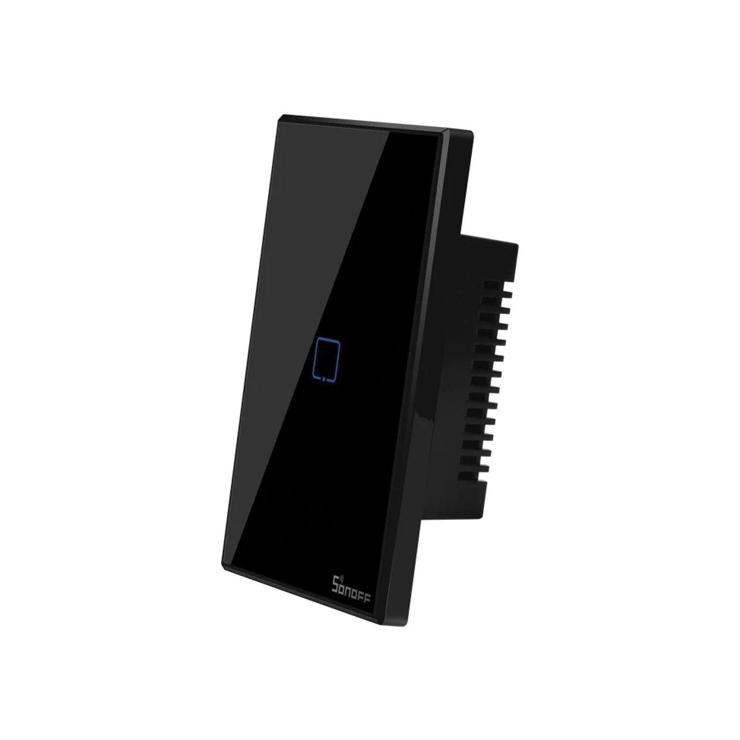 Interruptor Smart 1 Canal Negro WiFi + RF T3US1C Sonoff-1