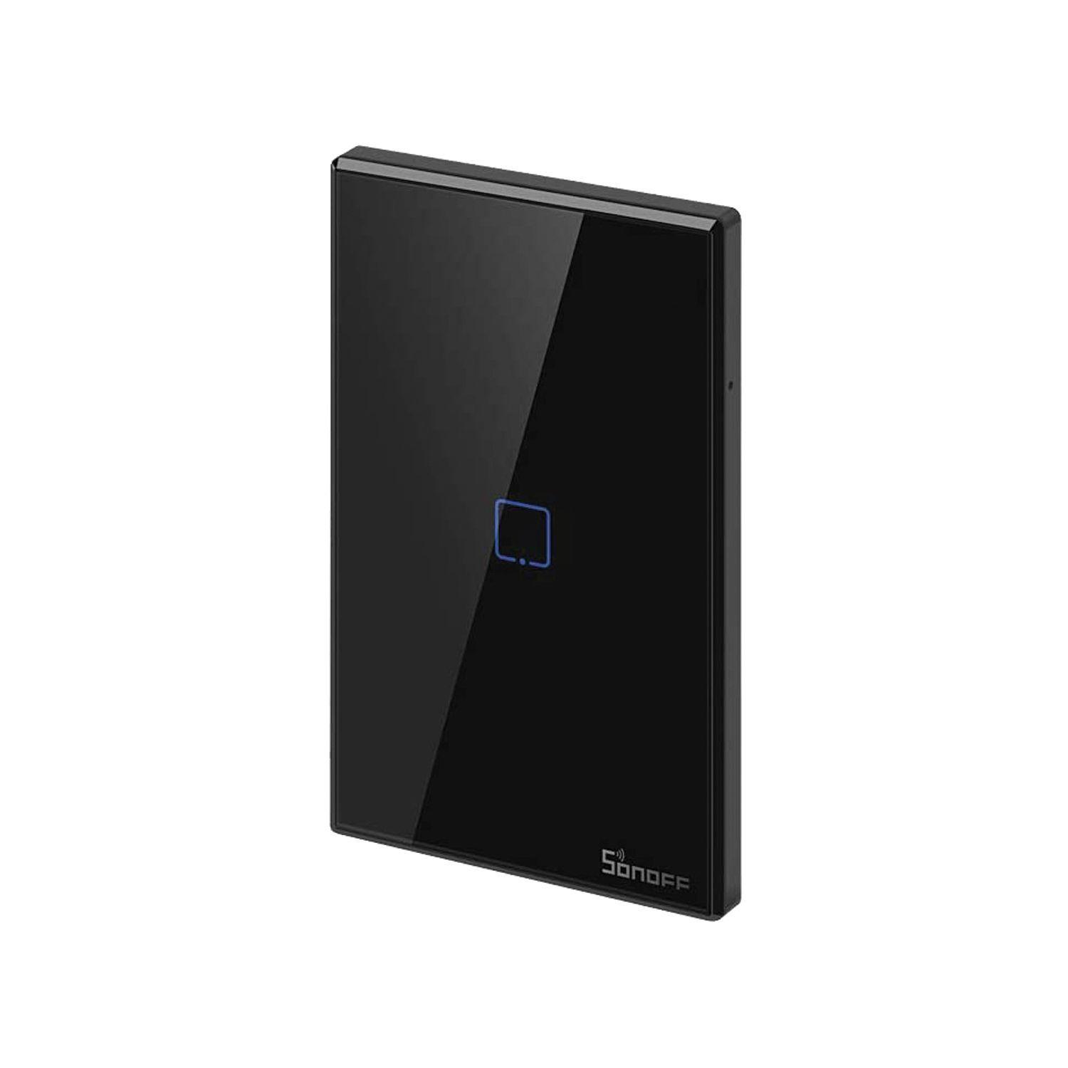 Interruptor Smart 1 Canal Negro WiFi + RF T3US1C Sonoff-2