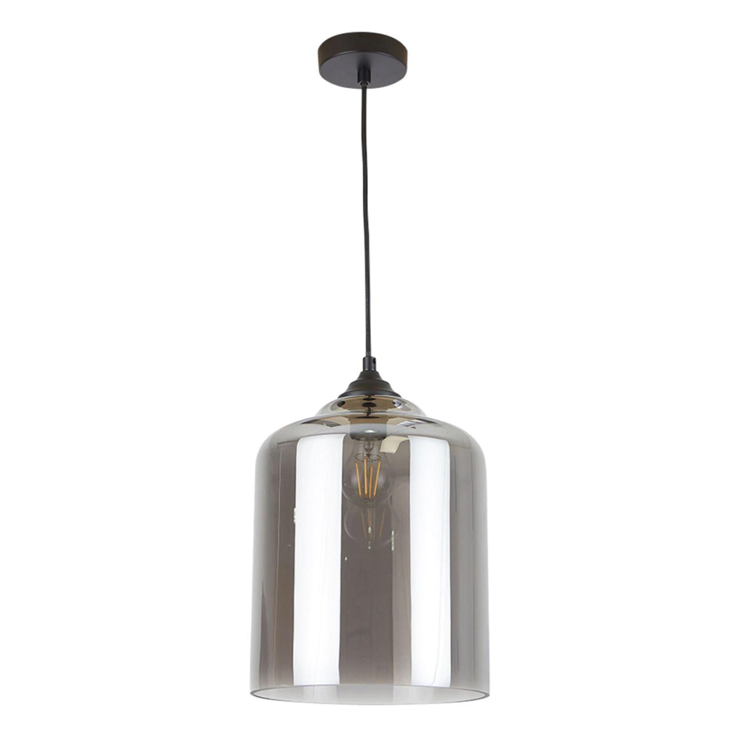Lámpara Vidrio E27 Glass Grey VI Ampolleta Fría-1