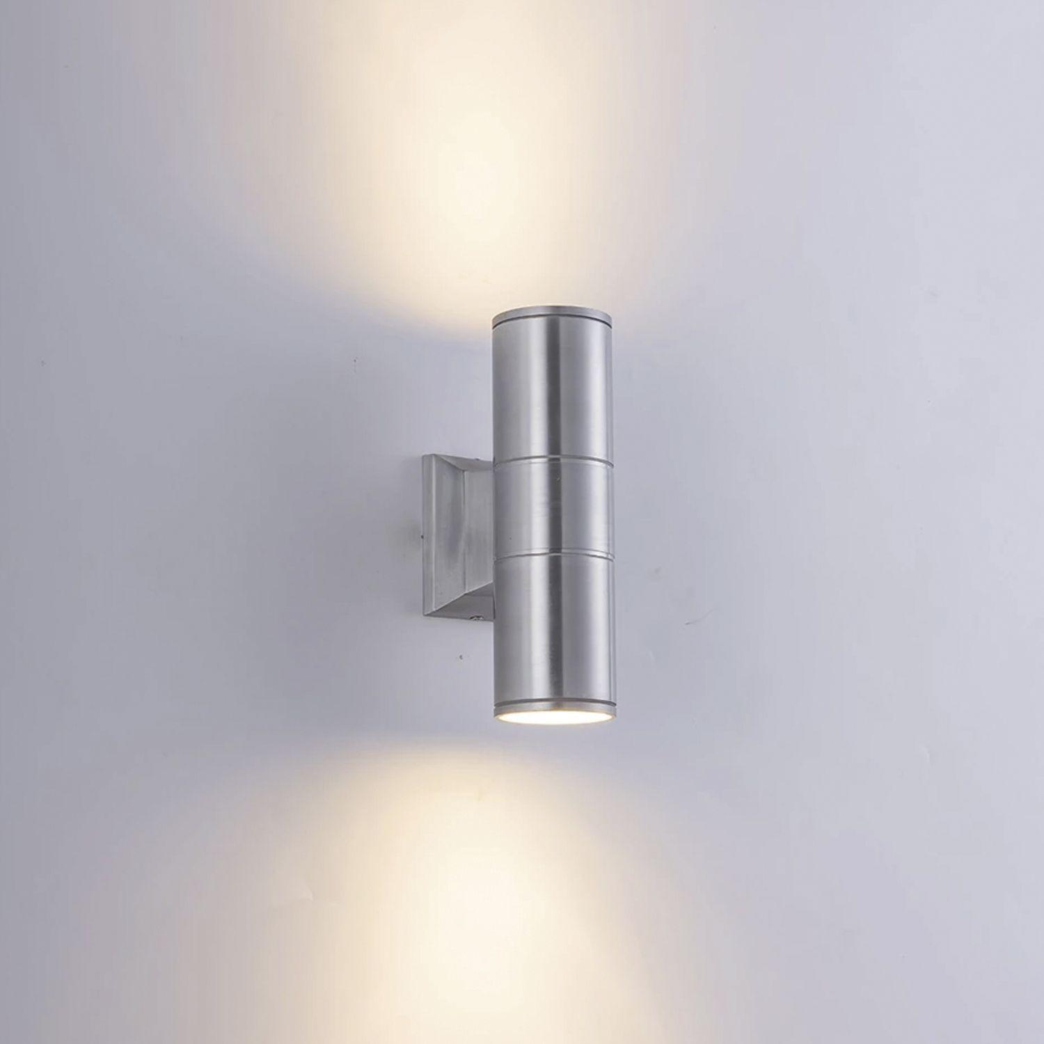 Aplique de pared exterior dual GU10 Plateado-2