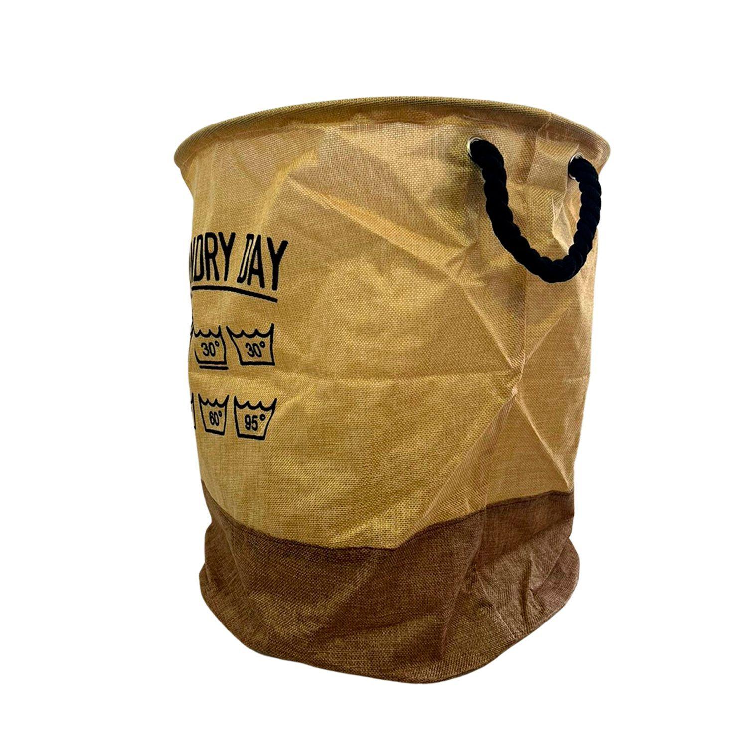 Canasto Vintage para ropa Sucia Plegable-2