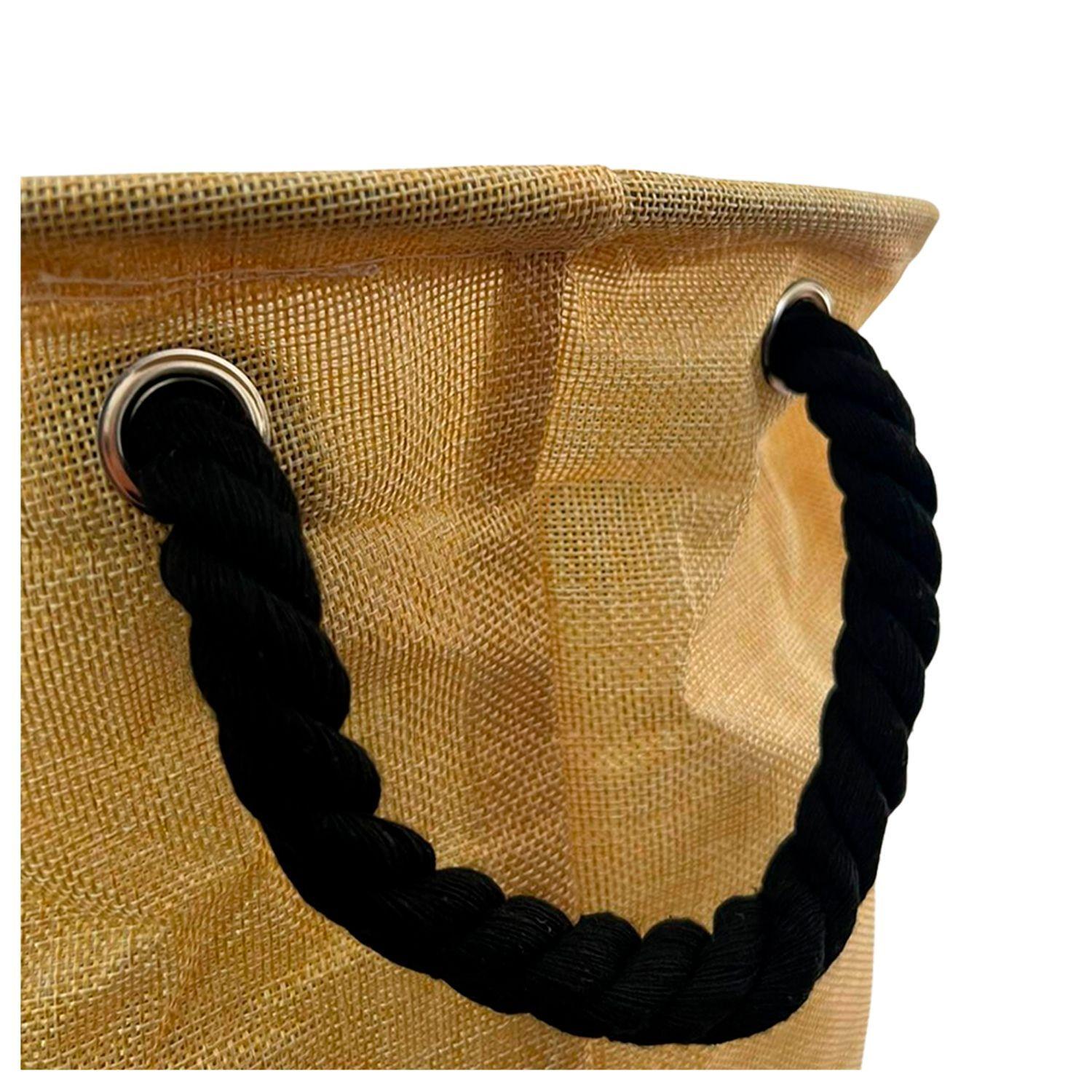 Canasto Vintage para ropa Sucia Plegable-4