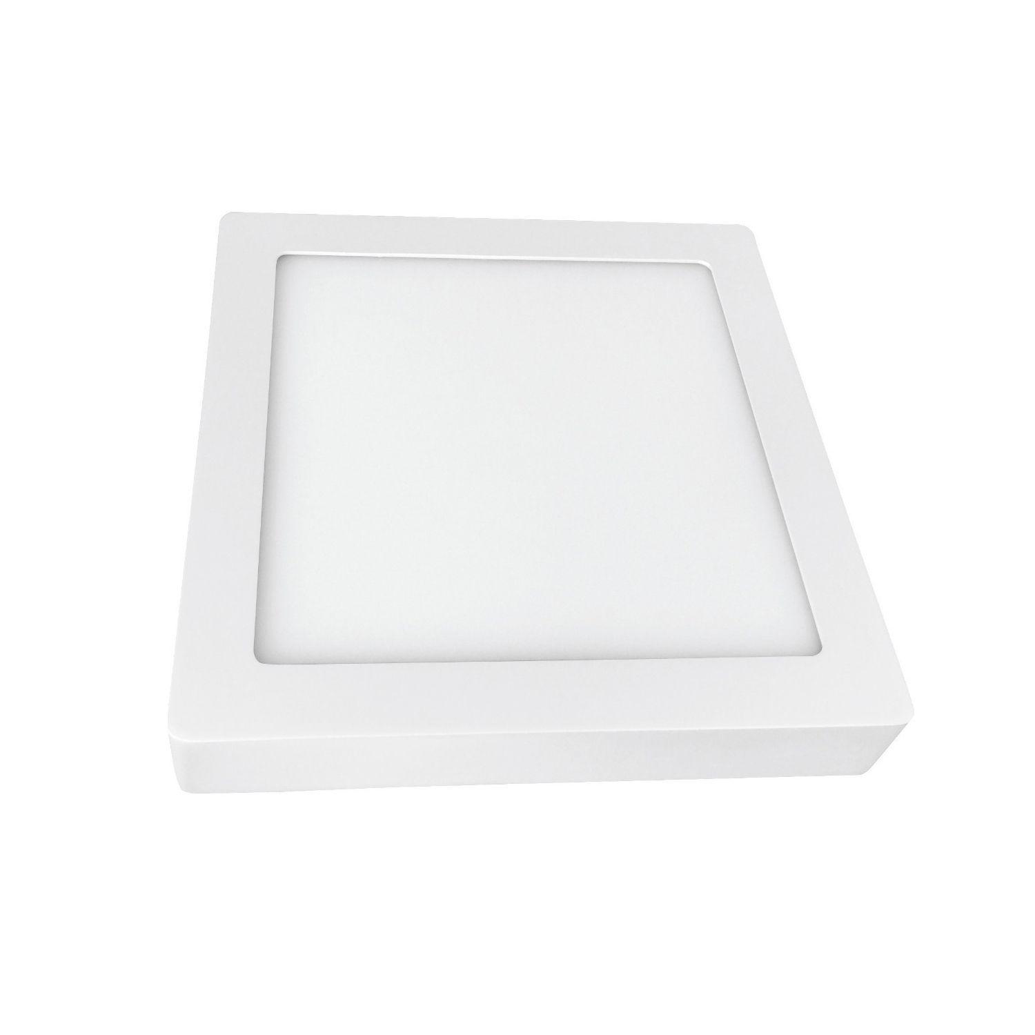 Panel LED Sobrepuesto Cuadrado 12W Cálido-2