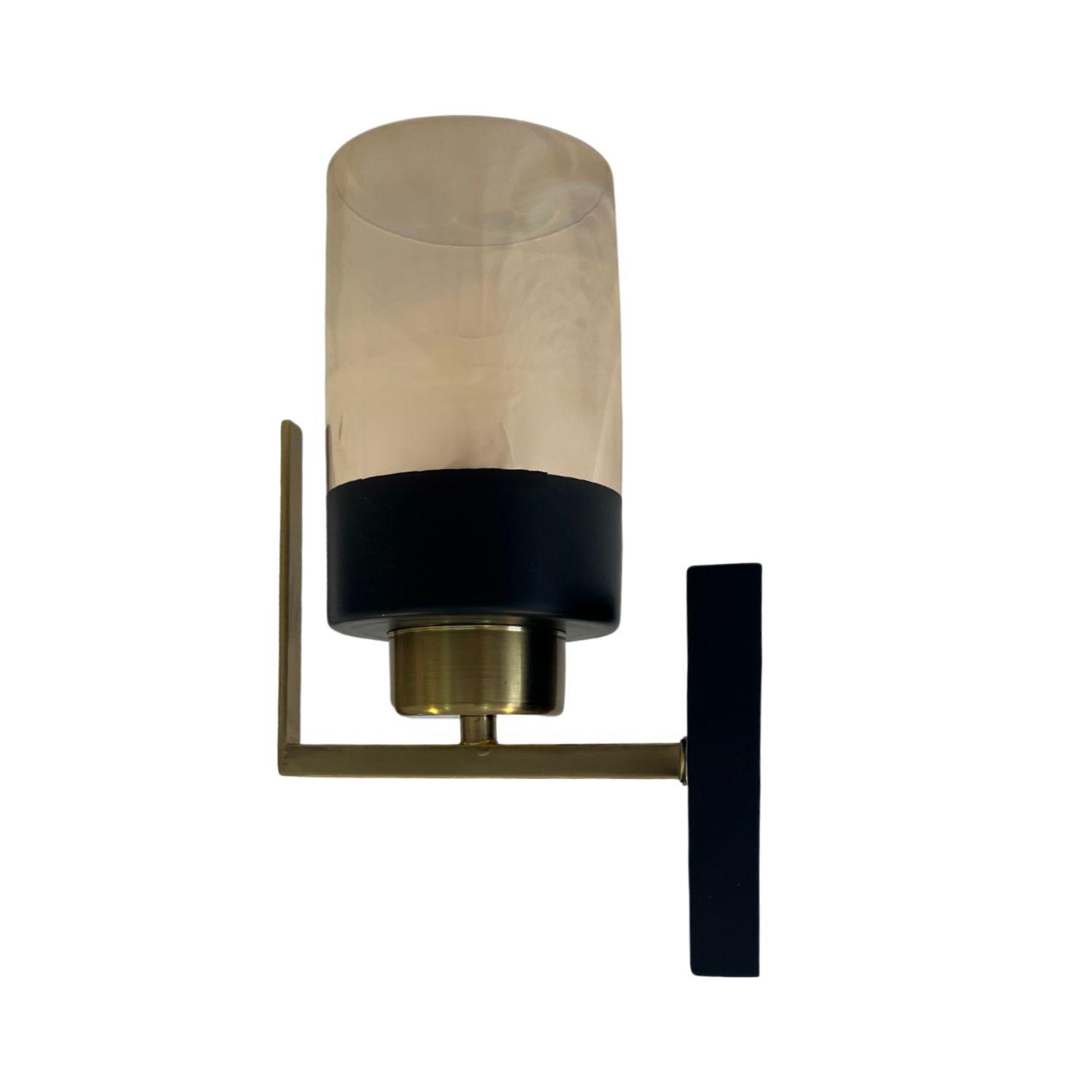 Pack 5 Apliqué Pared Simple Dorado Lesath Pantalla Redonda E-27 Ampolleta Fría-1