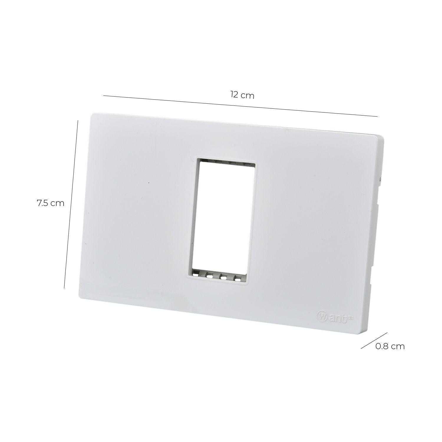 Pack 20 Placas Simple con Soporte Metálico - Blanco-2