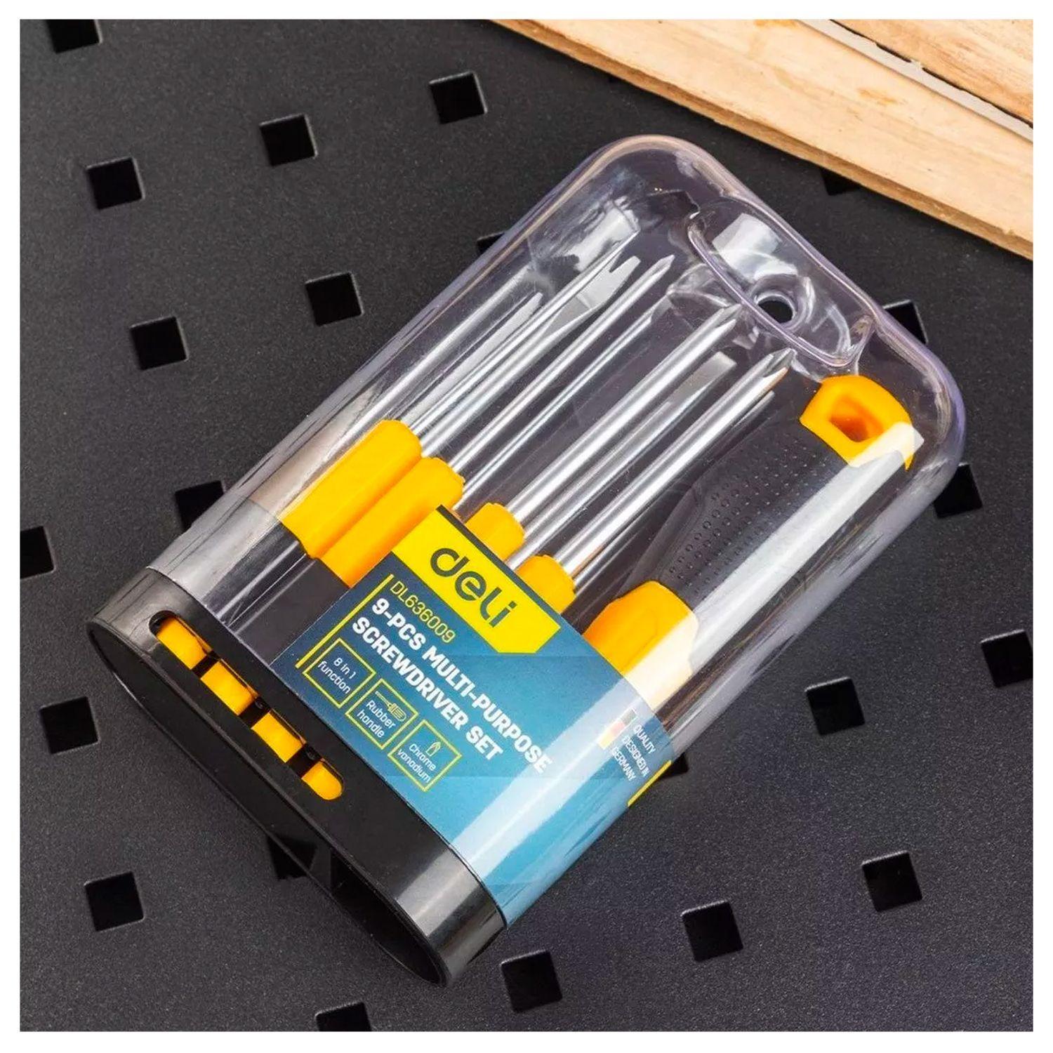 Set 9pcs de Atornilladores Multipropósito- Deli-5