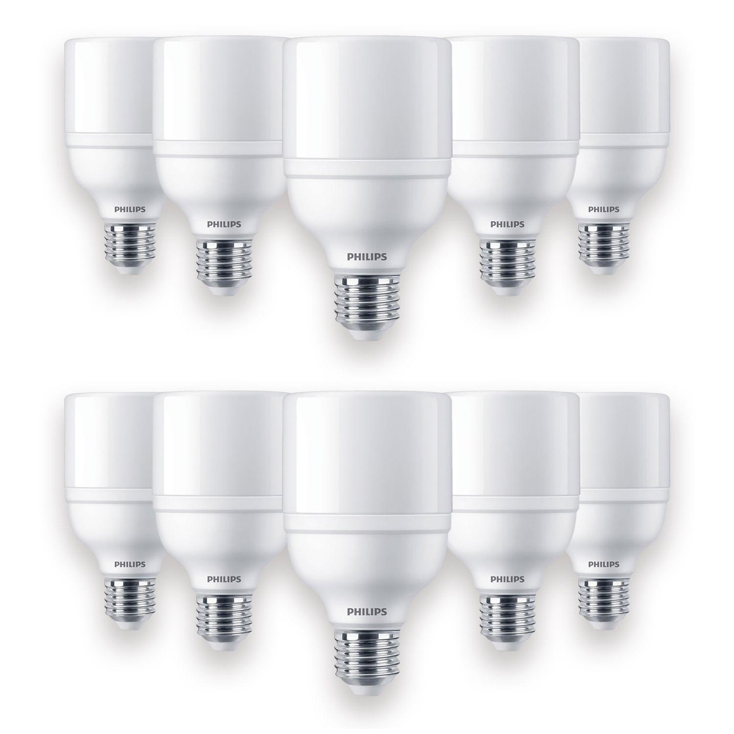 Pack 10 Ampolletas Industrial "LEDBright" Philips 20W E27 Cálida-0