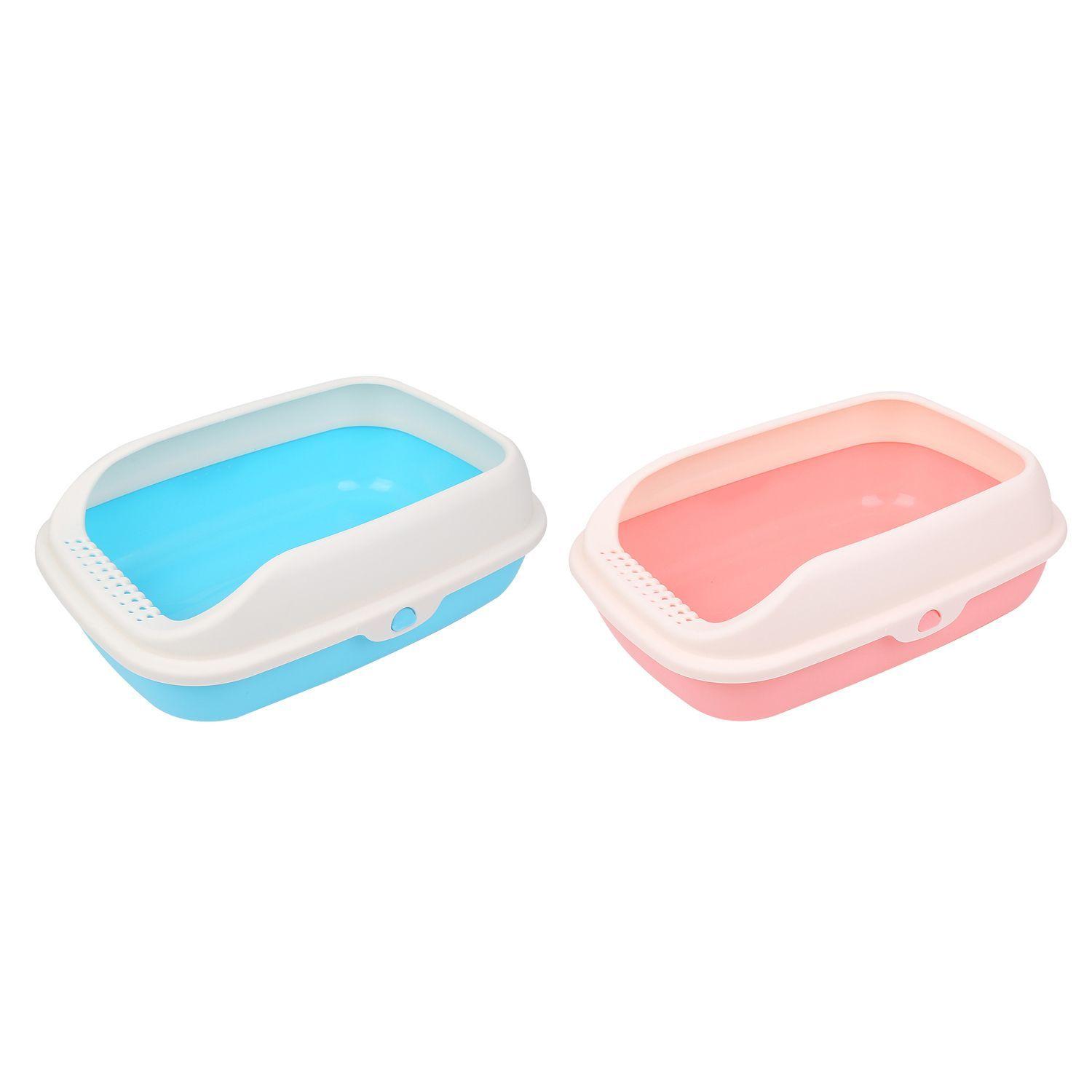 Arenero Para Gato Semicerrado Talla S Verde/Celest-1
