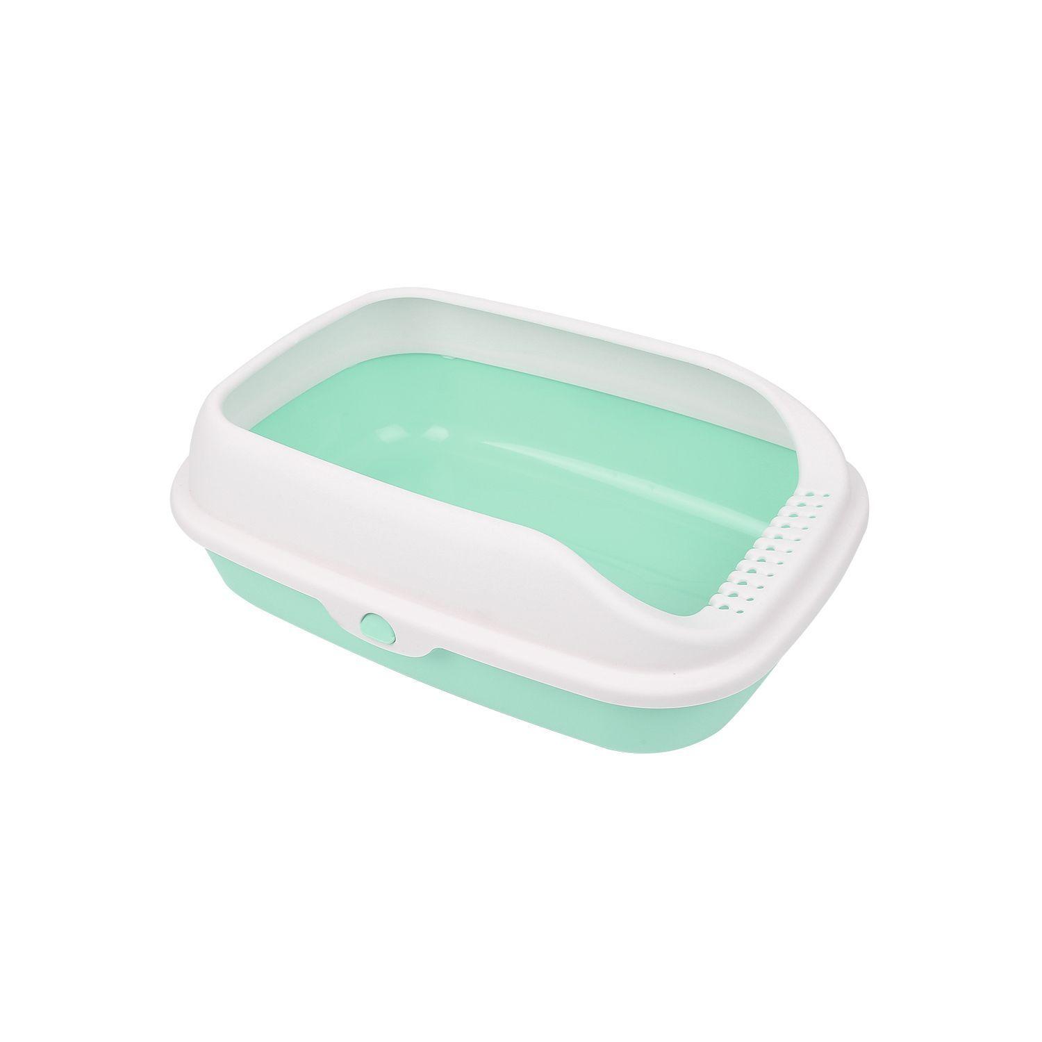 Arenero Para Gato Semicerrado Talla S Verde/Celest-0