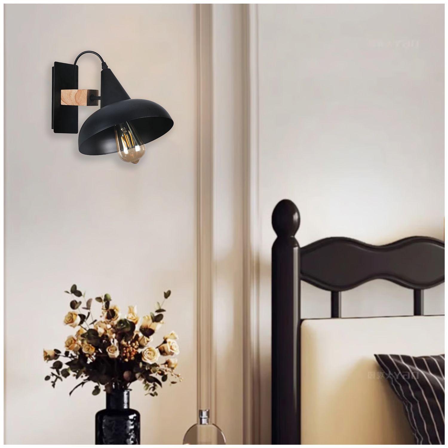 Apliqué de Pared NeoWood E-27 Incluye Ampolleta-3