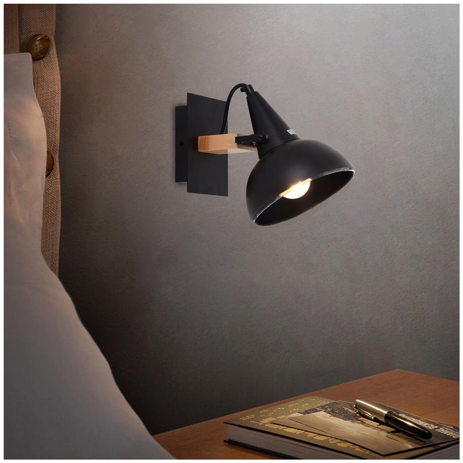Apliqué de Pared NeoWood E-27 Incluye Ampolleta-4