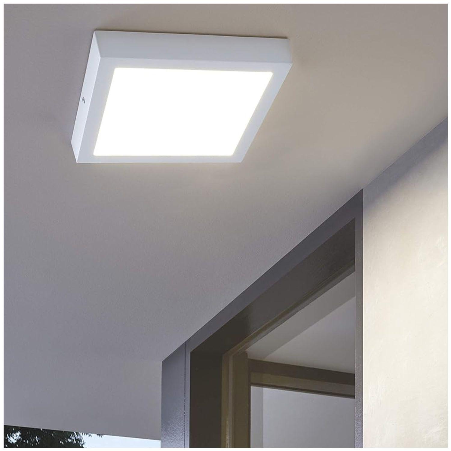 Pack 3 Panel Cuadrado LED ECO Sobrepuesto Blanco 6W Cálido-2