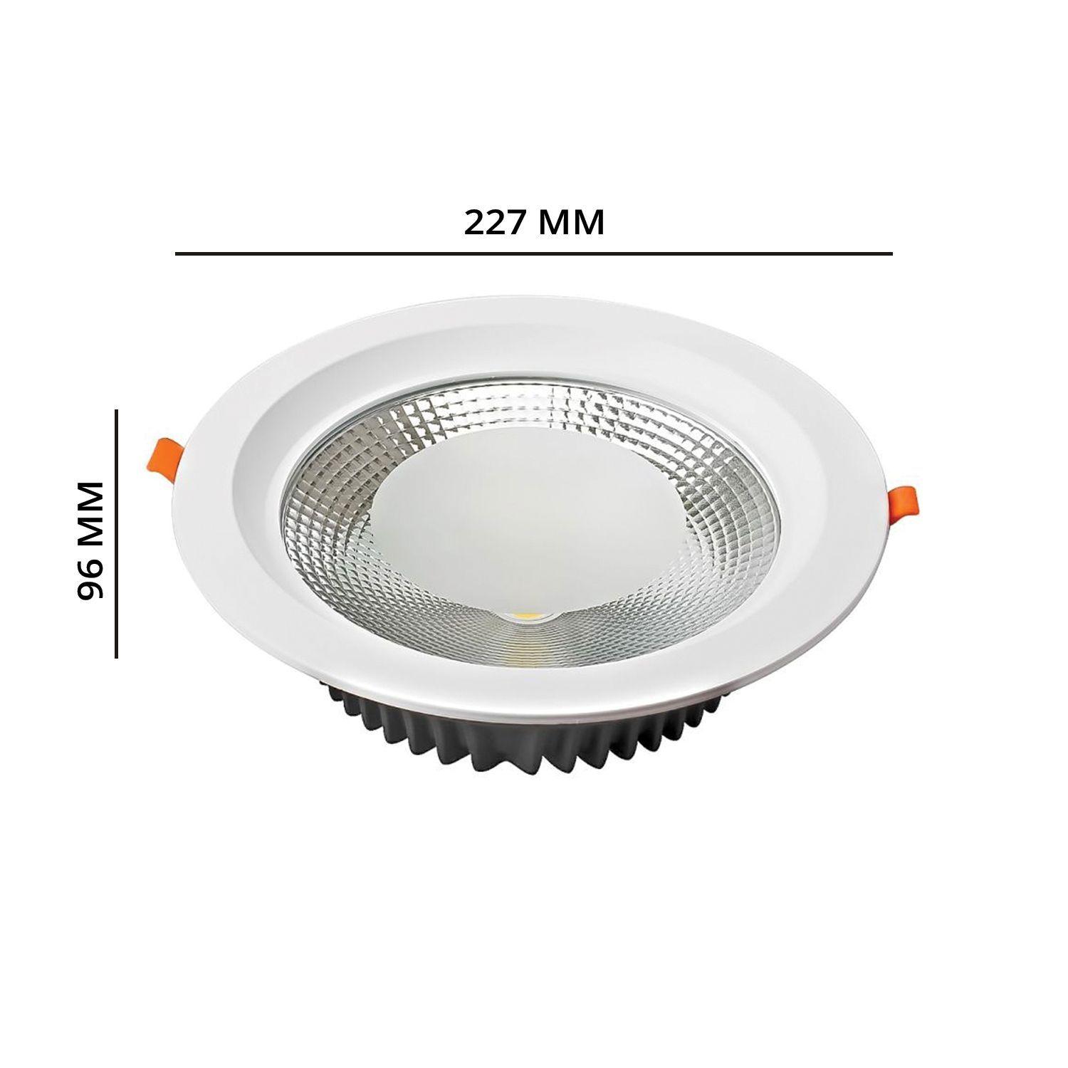 Foco LED Embutido Redondo 30W Cálido-4