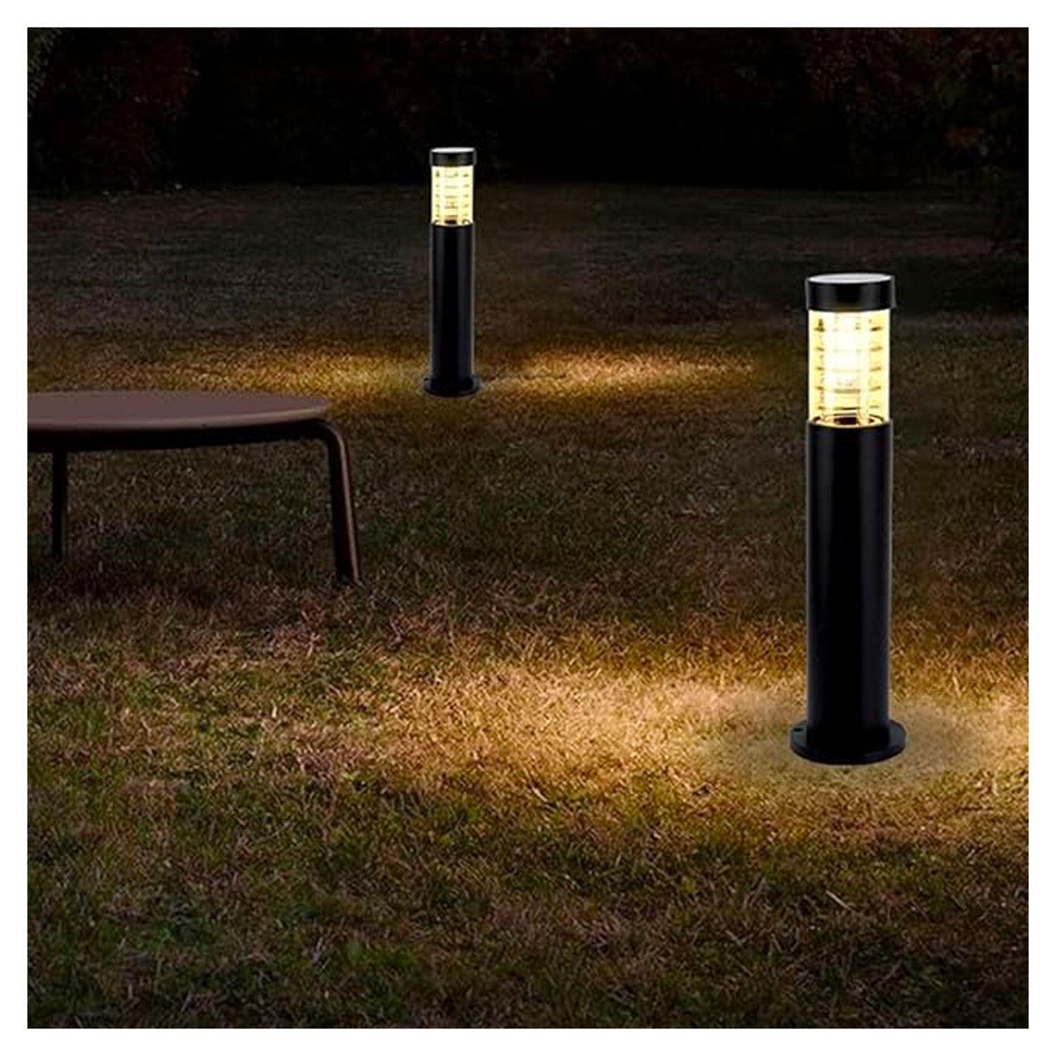 Aplique Piso Espiral 60CM Porta E-27 Negro Incluye Ampolleta Cálida-1