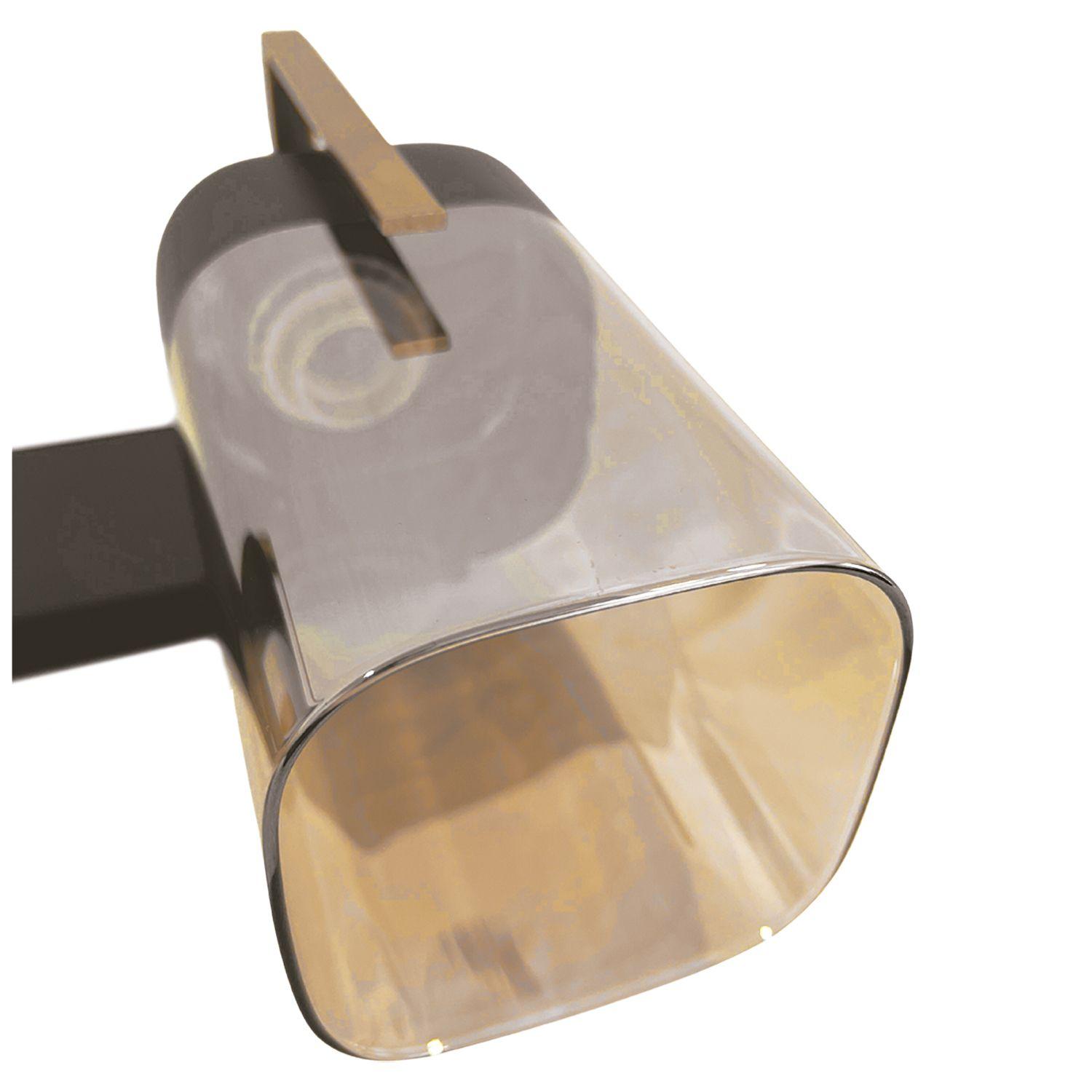 Apliqué de Pared Doble Dorado Lesath Porta E-27 Incluye Ampolleta Fría-3