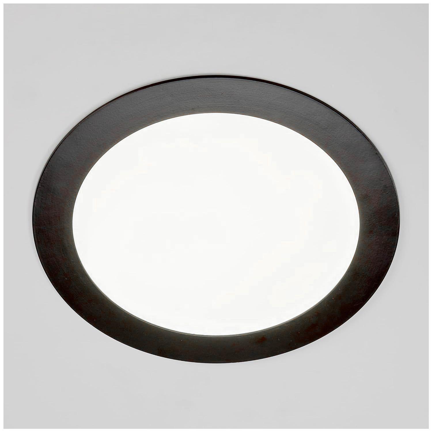 Panel Redondo LED Embutido Negro 12W - Frío-6