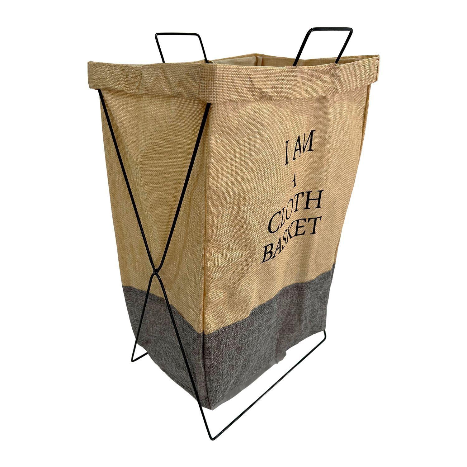 Canasto Cuadrado Vintage Plegable para Ropa Sucia-0