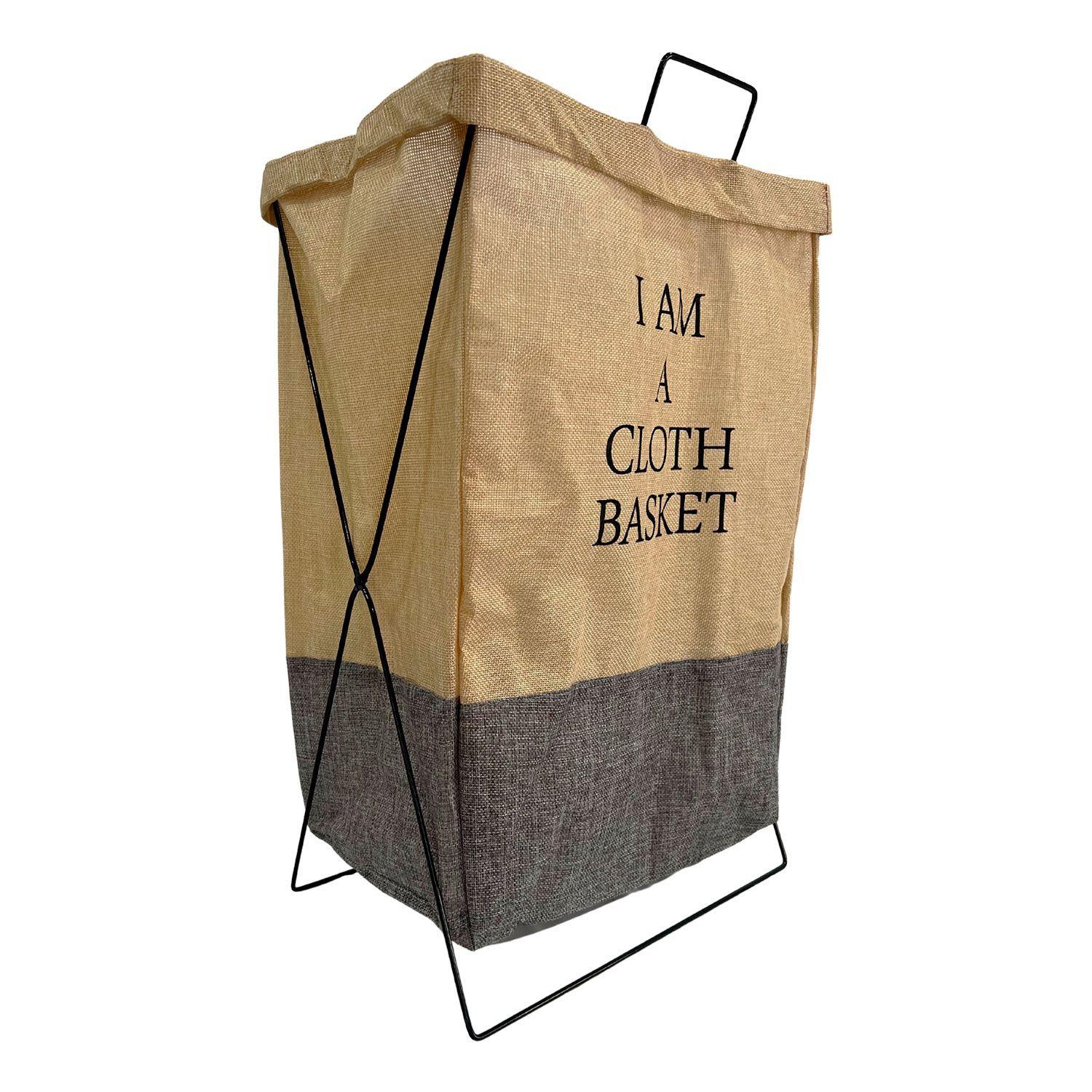 Canasto Cuadrado Vintage Plegable para Ropa Sucia-4