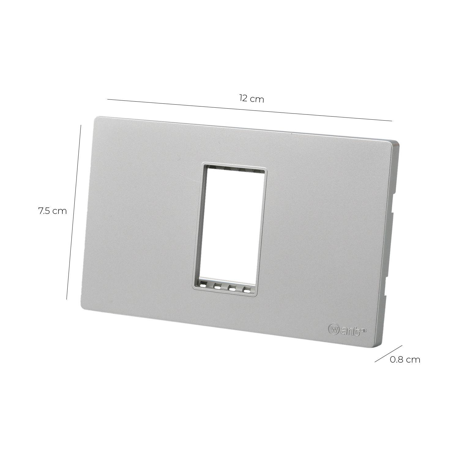 Pack 20 Placas Simple con Soporte Metálico - Gris-2