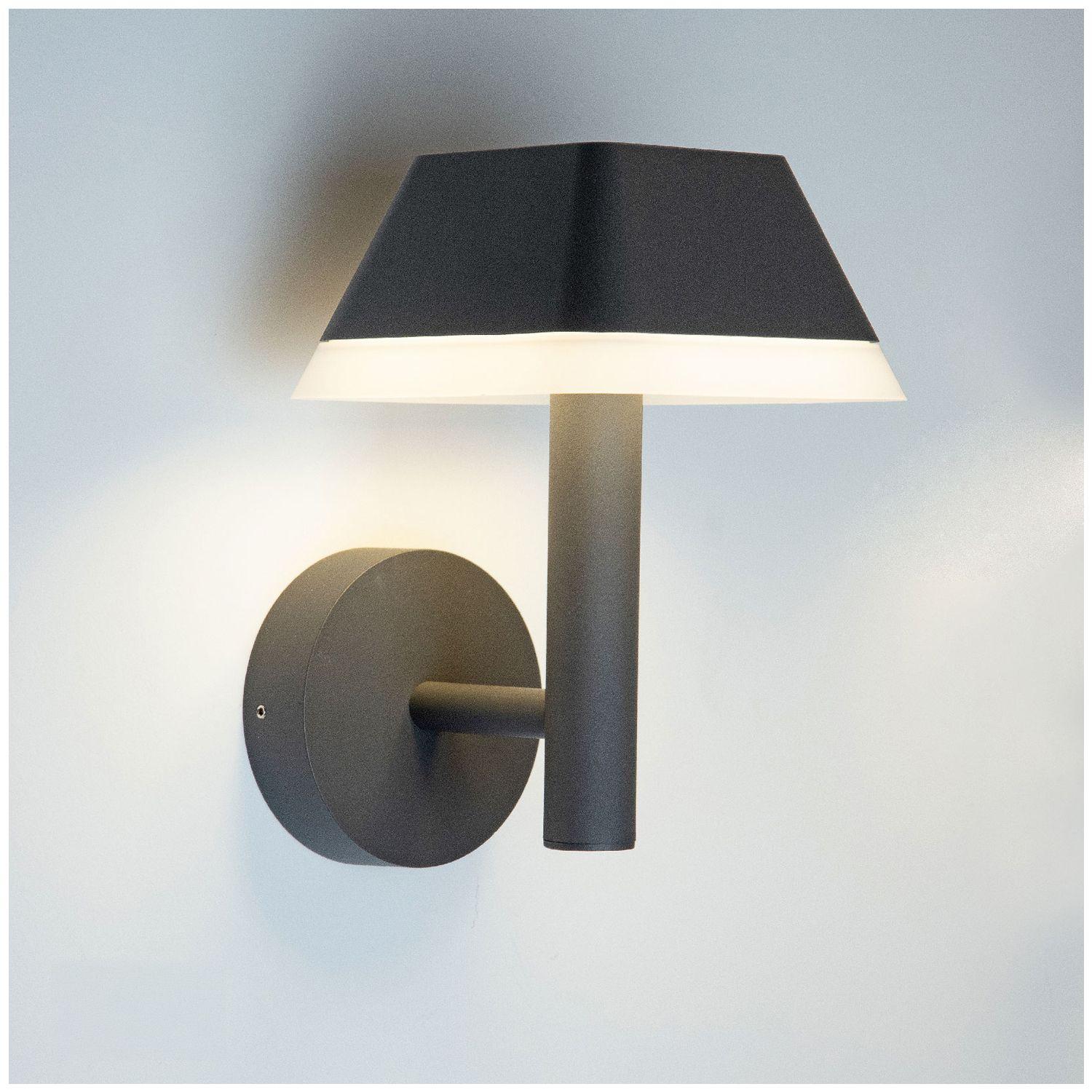 Apliqué LED Farol Pro Grafito 12W Luz Cálida-3