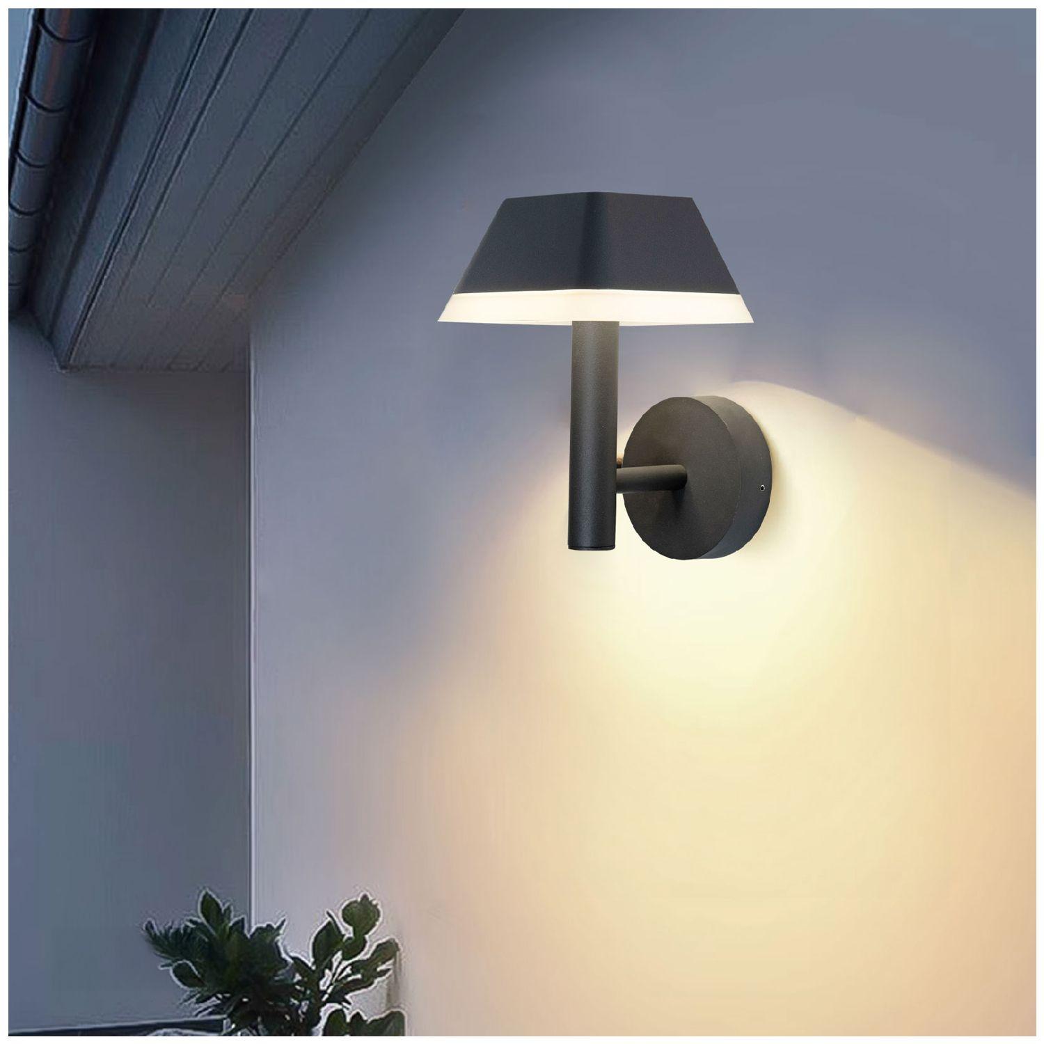 Apliqué LED Farol Pro Grafito 12W Luz Cálida-4