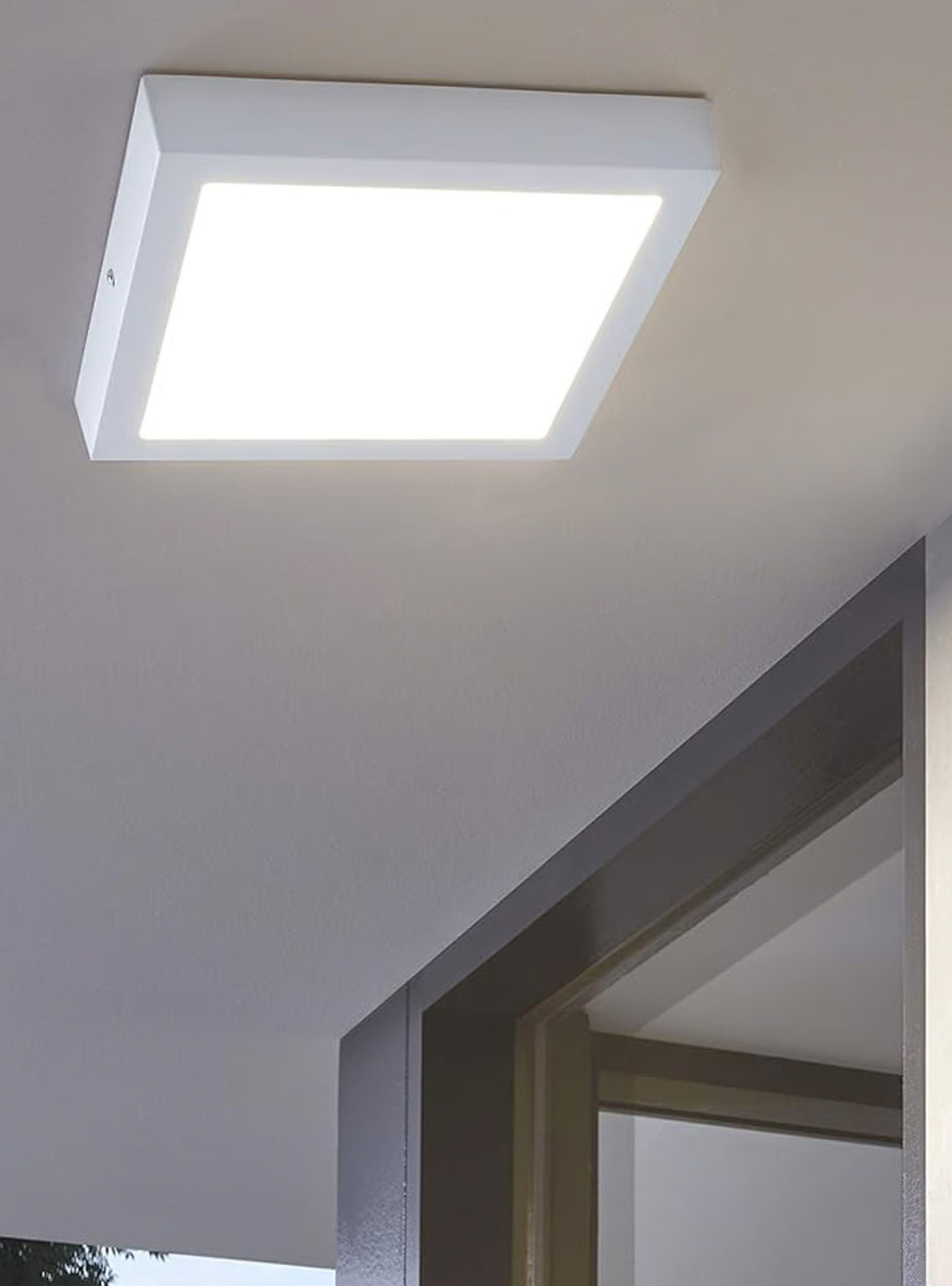 Pack 3 Panel Cuadrado LED ECO Sobrepuesto Blanco 6W Frío-2